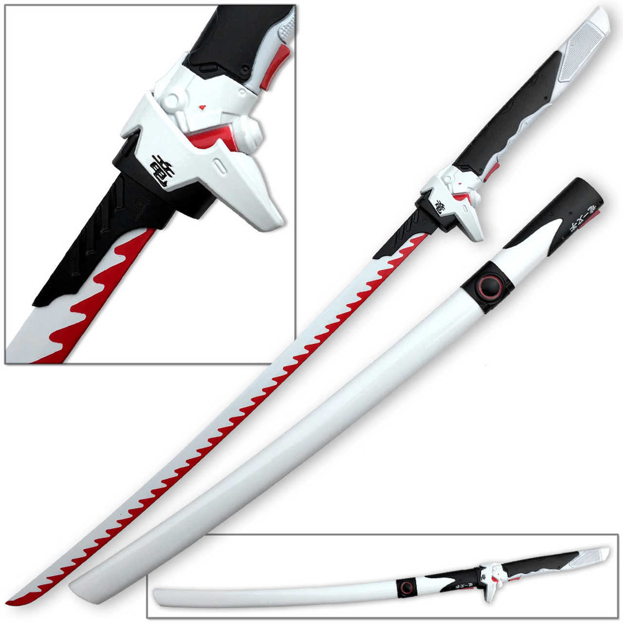 Genji Replica SWORD Ultimate Dragon Blade | Steel Red & White