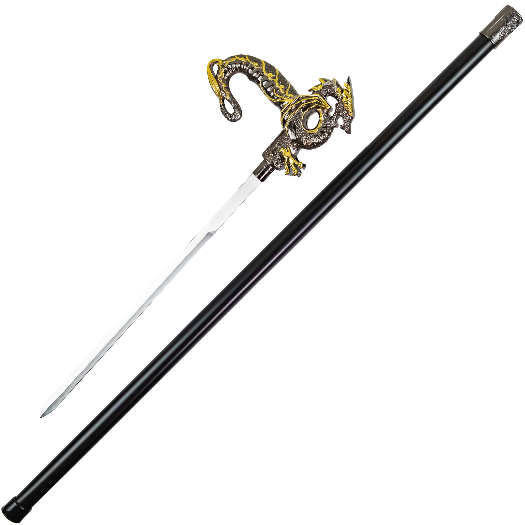 Ornate Dragon Hidden Blade SWORD CANE ? Wyvern of Wisdom