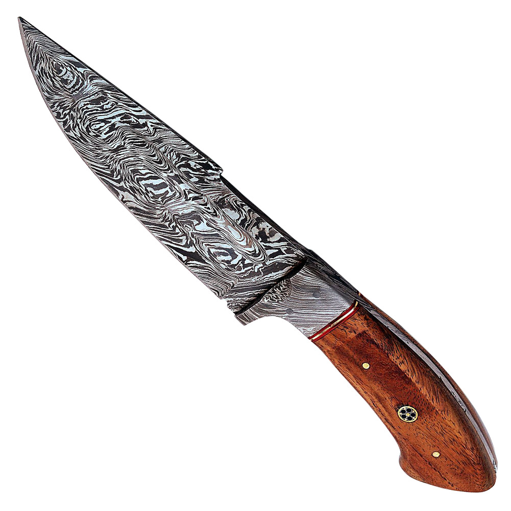 Damascus Full Tang Top Quality Flame Ridge Hunt For LifeHunting KNIFE