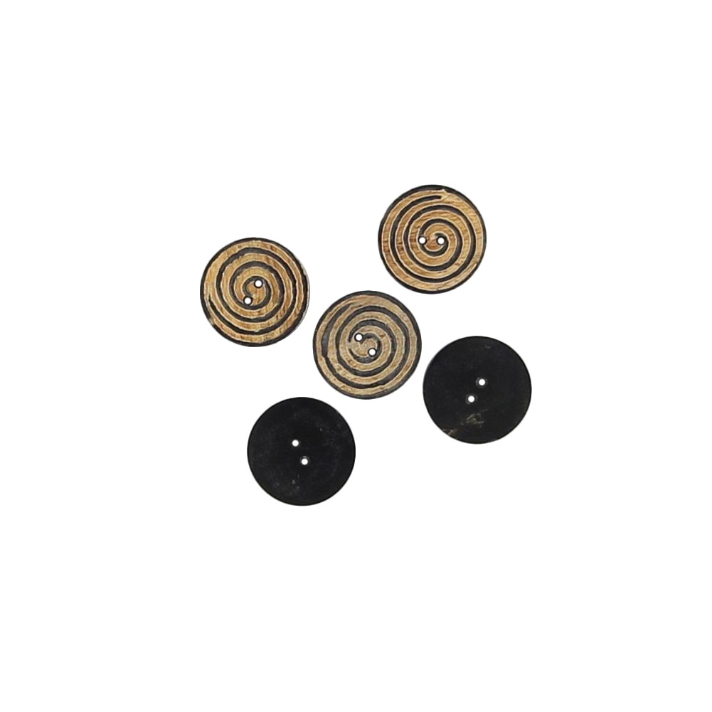 Horn Handmade Creative Energies Button Set