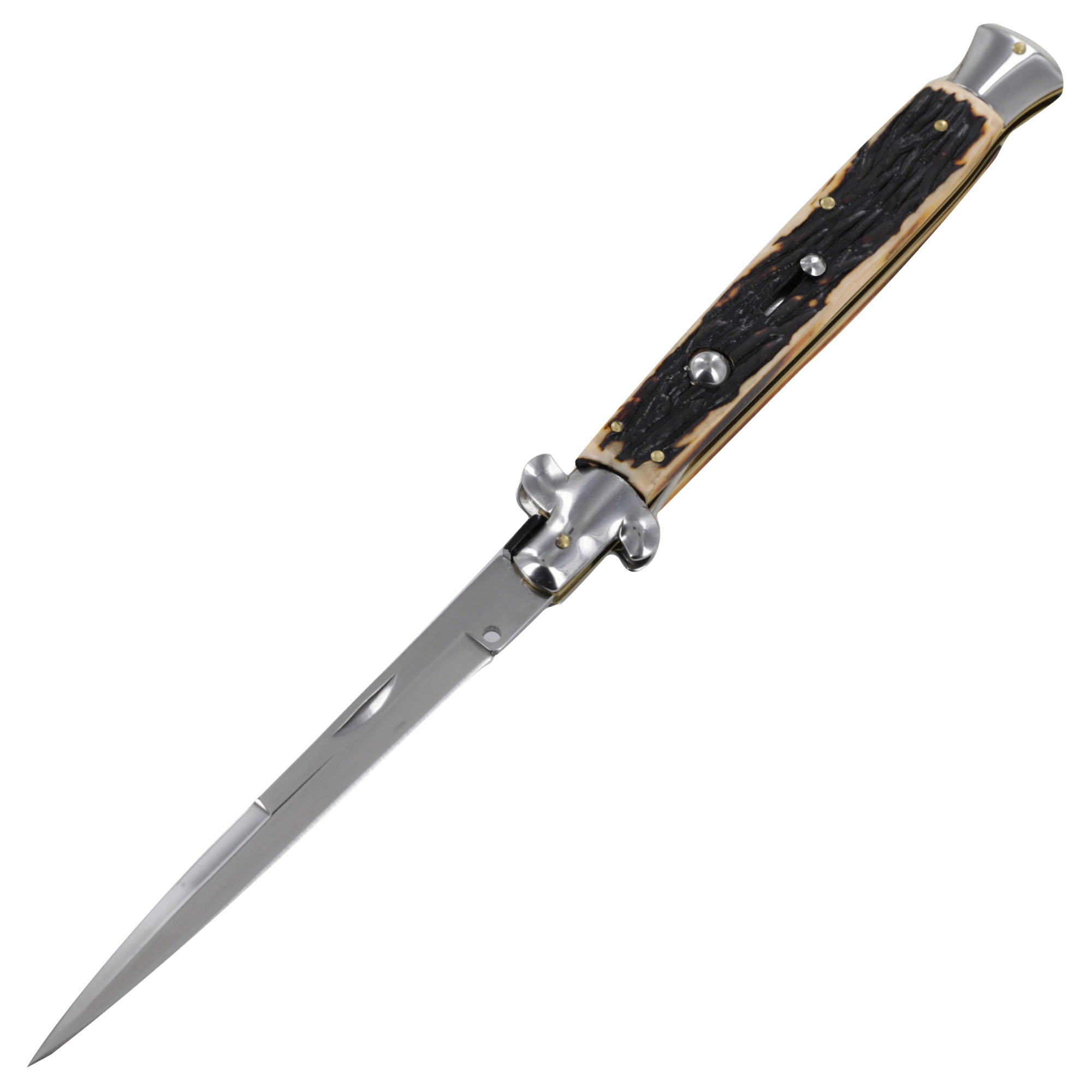 Fallow Deluxe XL Grand Italian Milano Faux Stag Stiletto Knife