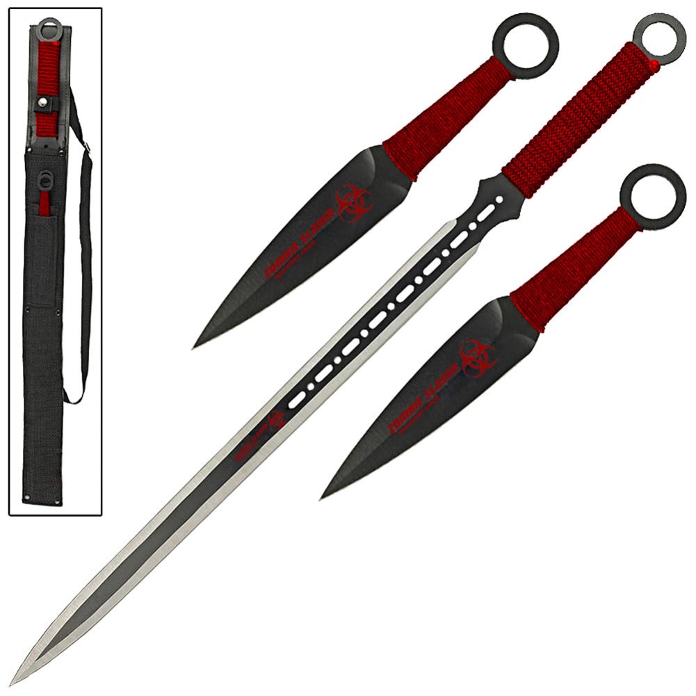 Slayer Ninja Sword THROWING KNIFE Set