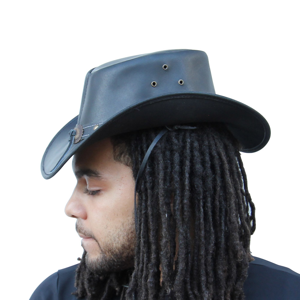 Leather Mustang Runner Outdoor HAT