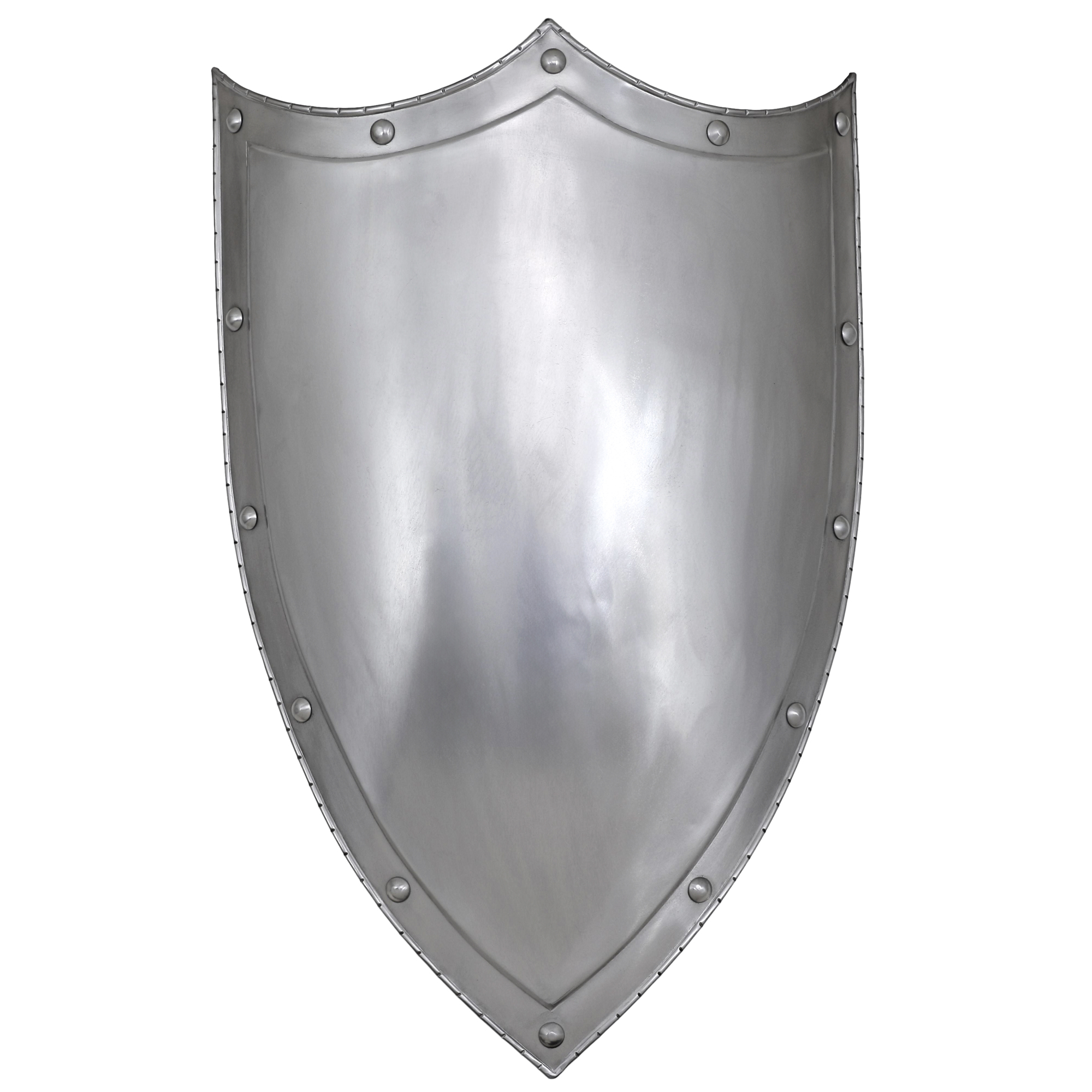 Faith in Barrier 20G Steel COSTUME Renaissance Faire Polished Finish Medieval Shield w/ Holding Stra