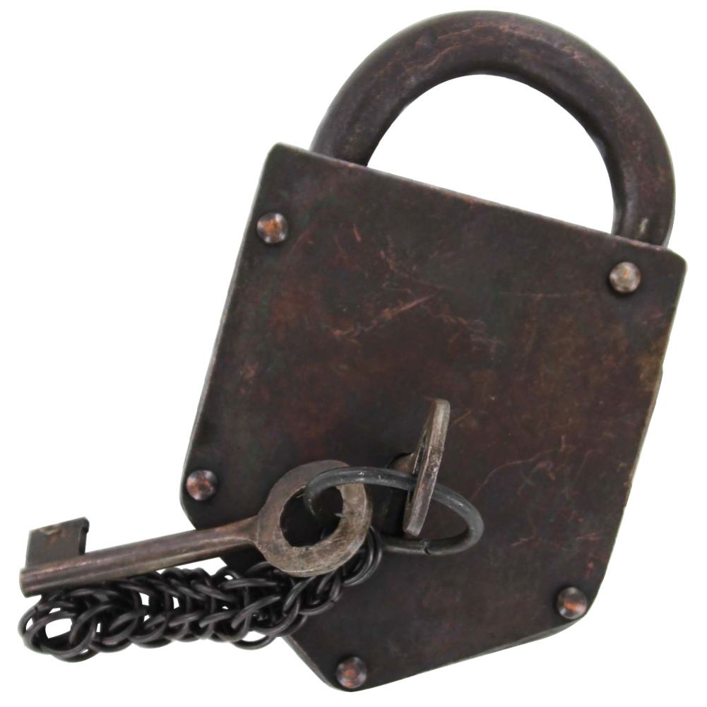 Functional Old Wild West BanK & Post OFFICE LocK