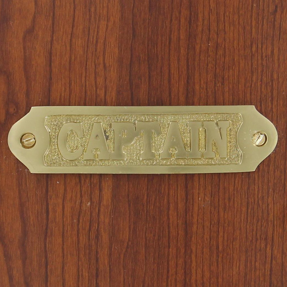 Brass Captains Plate SIGN