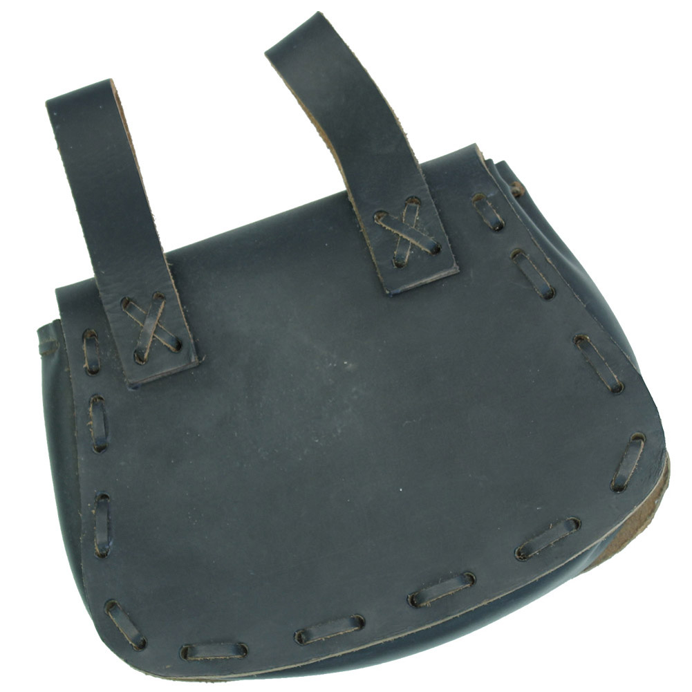 Medieval Black LEATHER Festival Pouch