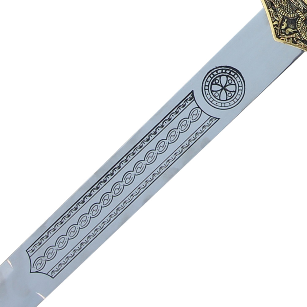 GOLD Excalibur Medieval King Arthur Sword