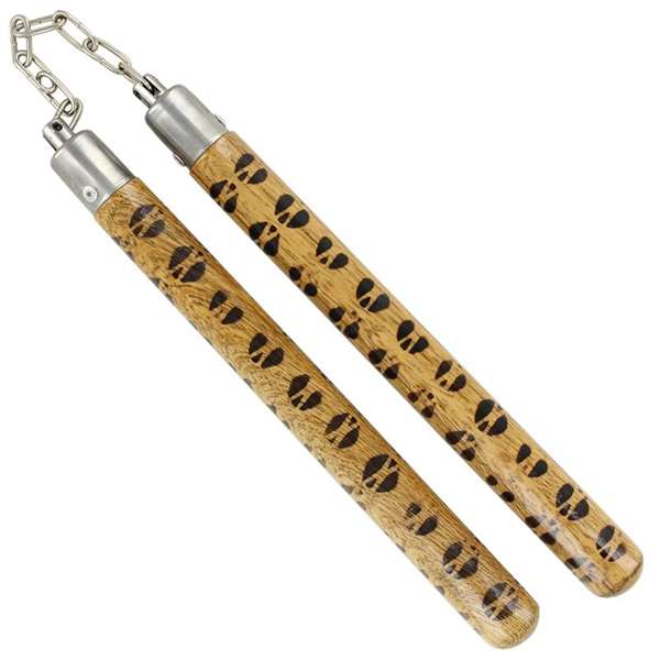 Rattan Wood Chucks Nunchaku