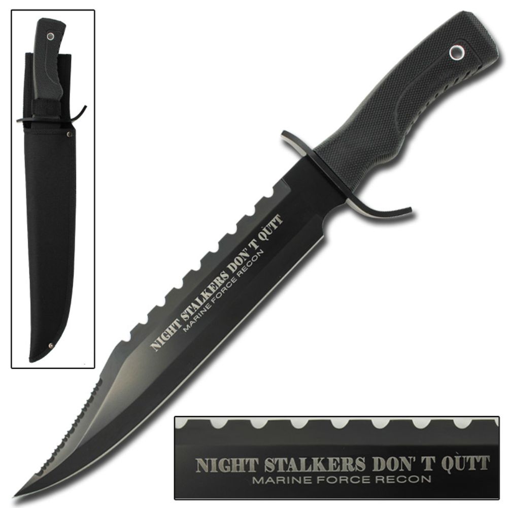 Night Stalkers Don't Quit Sawback Bowie Knife