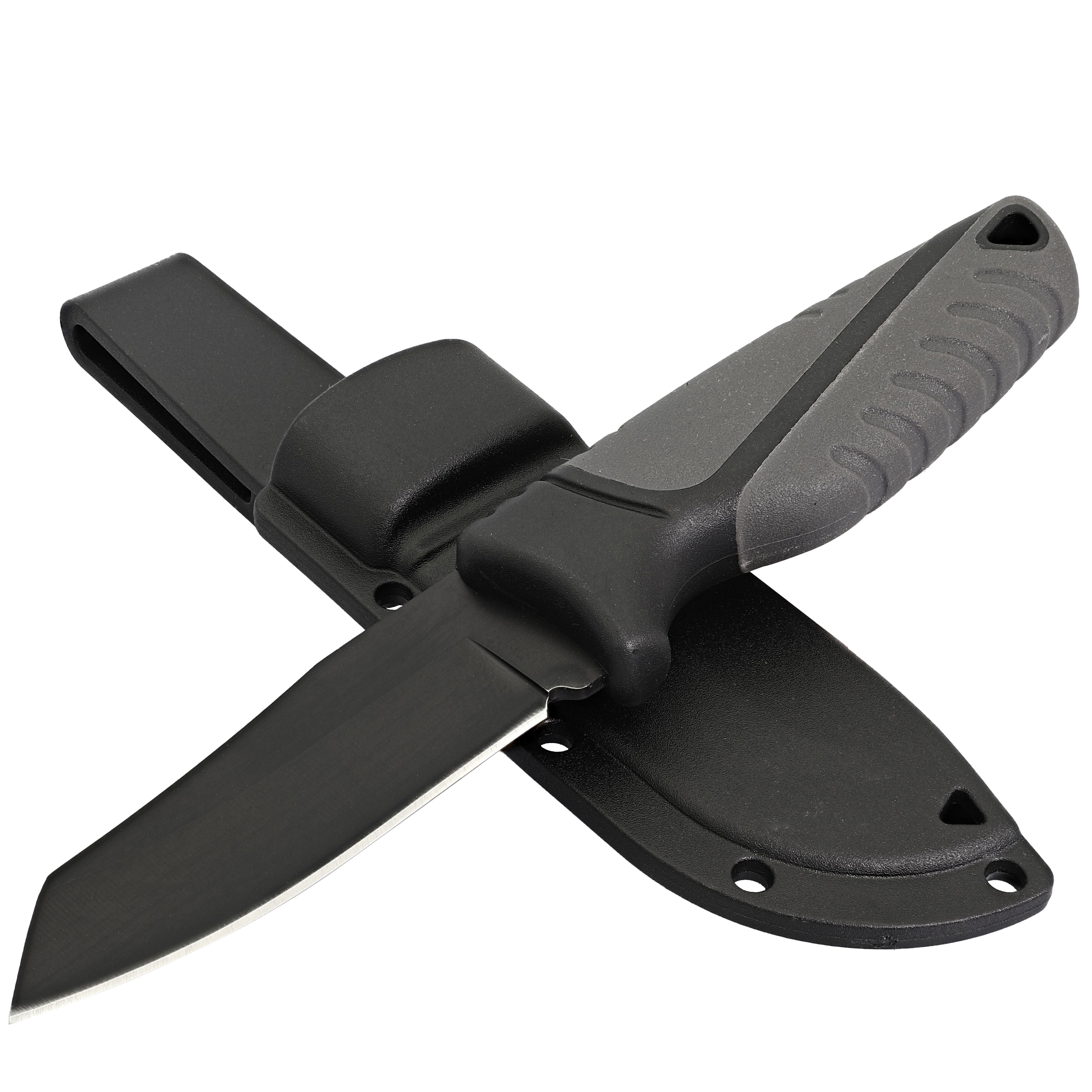 Unfortunate Quarry Clip Point Anti-Slip Weather Resistant Everyday Hunting Knife w/ Hard Scabbard & 