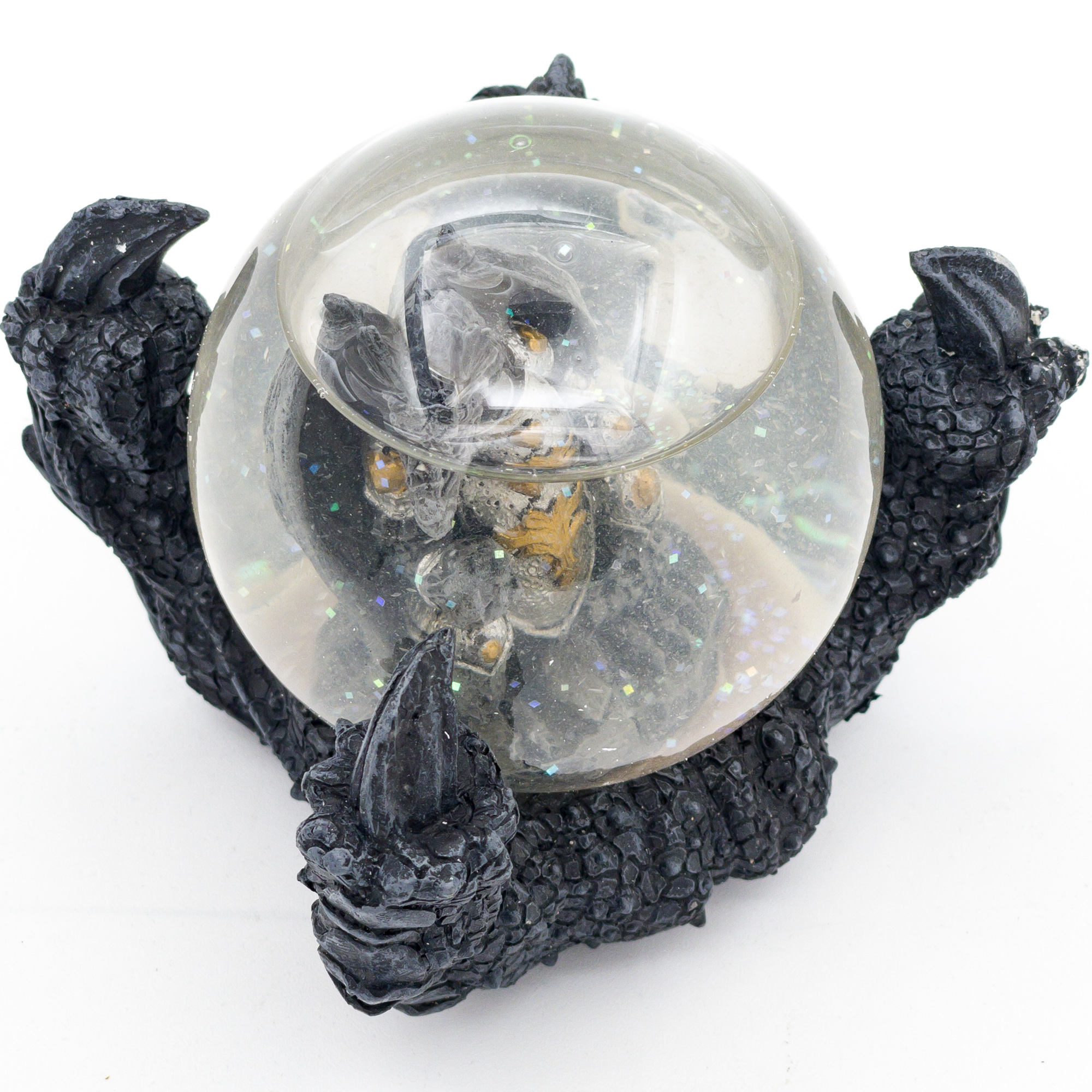 Ruins in Palm DRAGON Claw Novelty Snow Globe