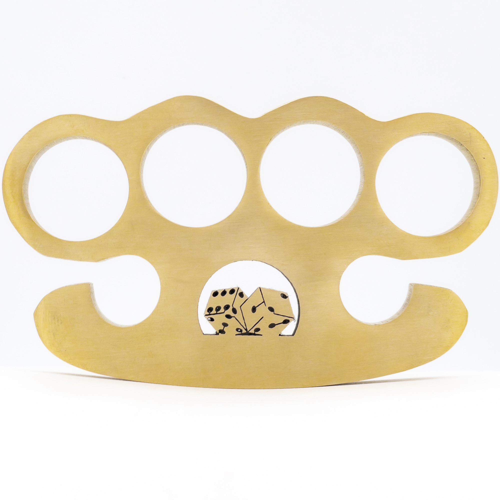Lady Luck 100% Pure Brass Knuckle Paper Weight Accessory
