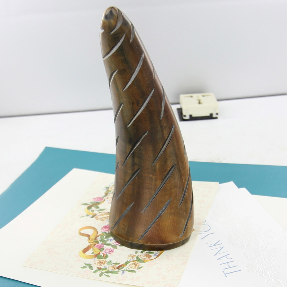 Carved Horn Paperweight