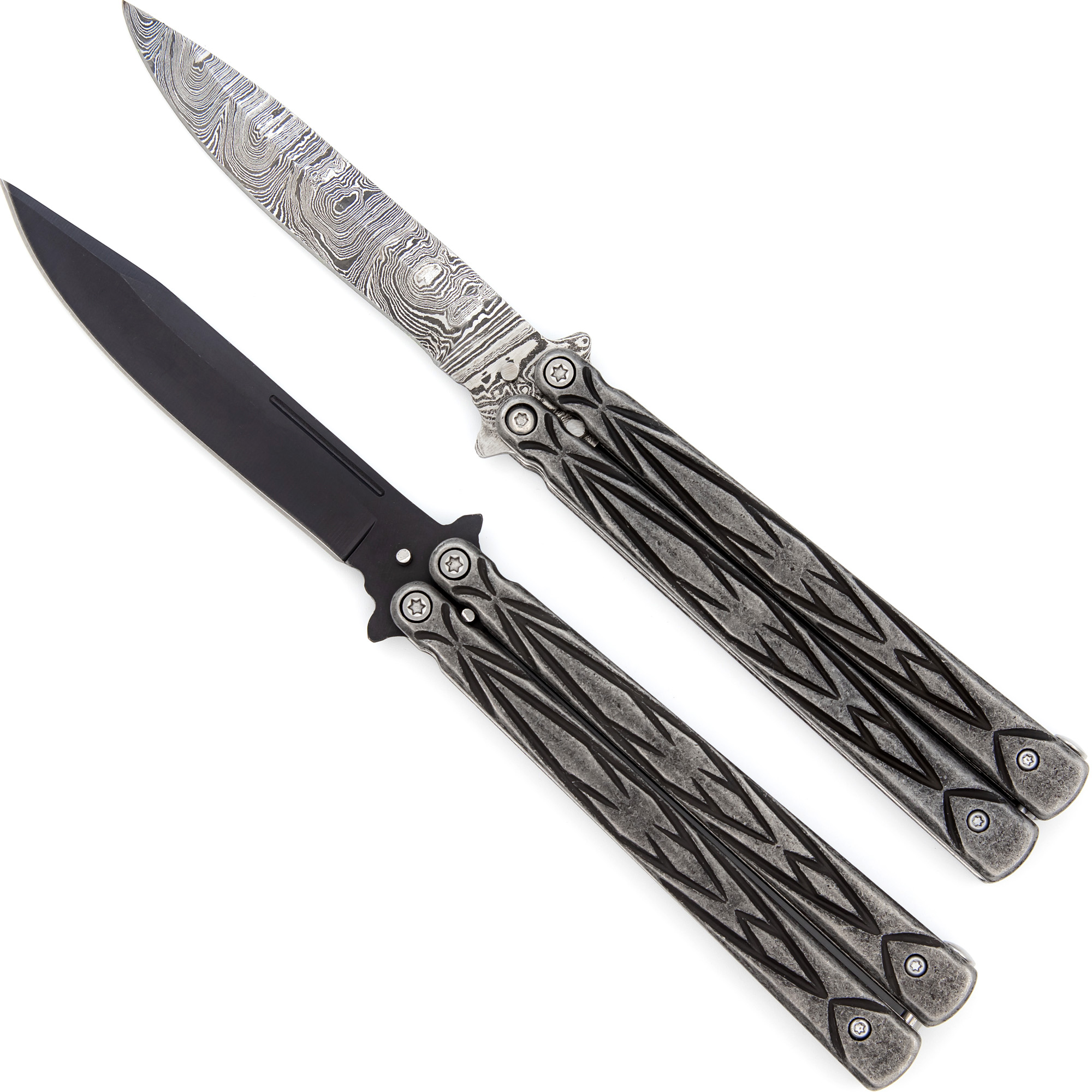 Butterfly Sudden Fatality Tribal Balisong Fanning Knife