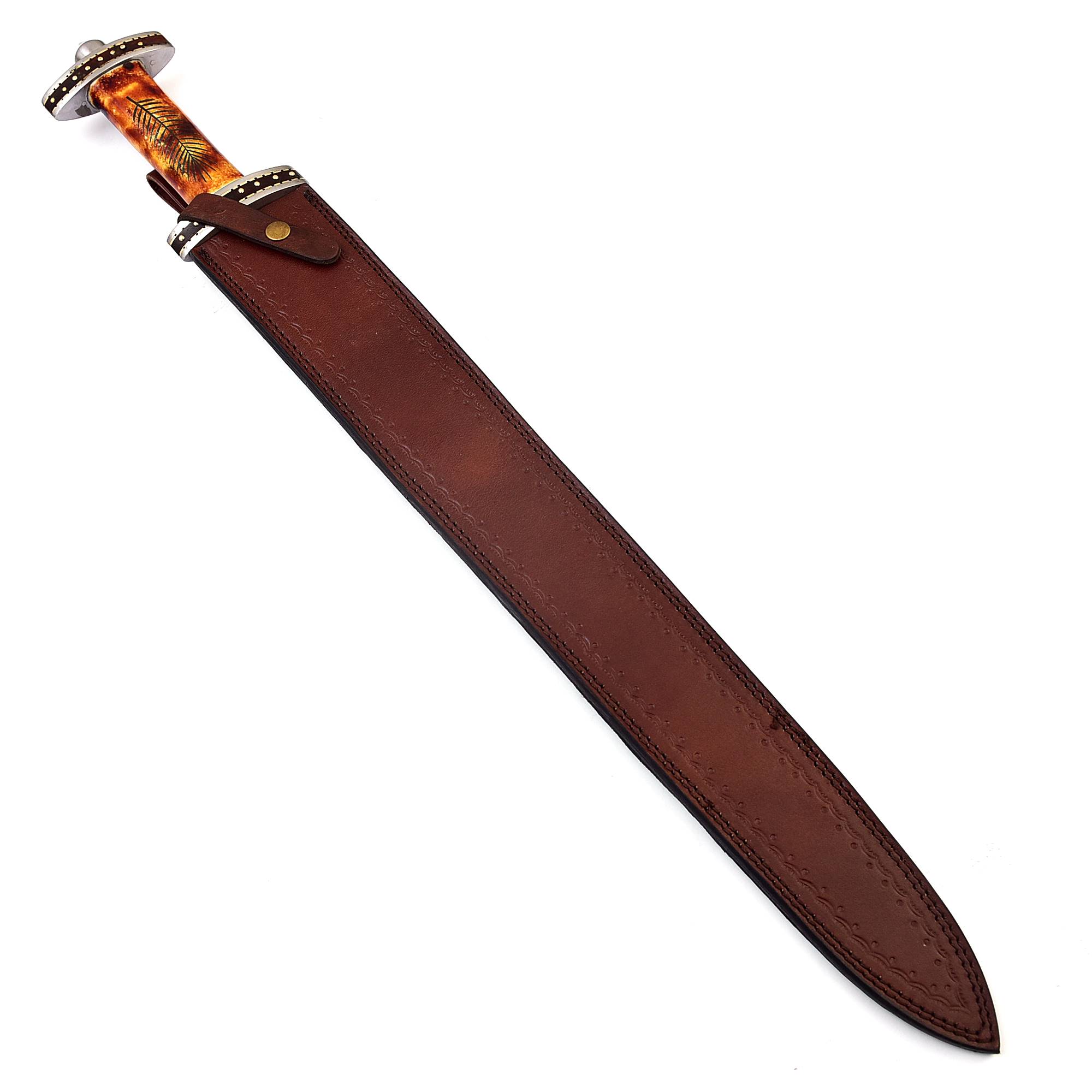 Victory or Death Hand Forged Damascus Steel Viking War SWORDS