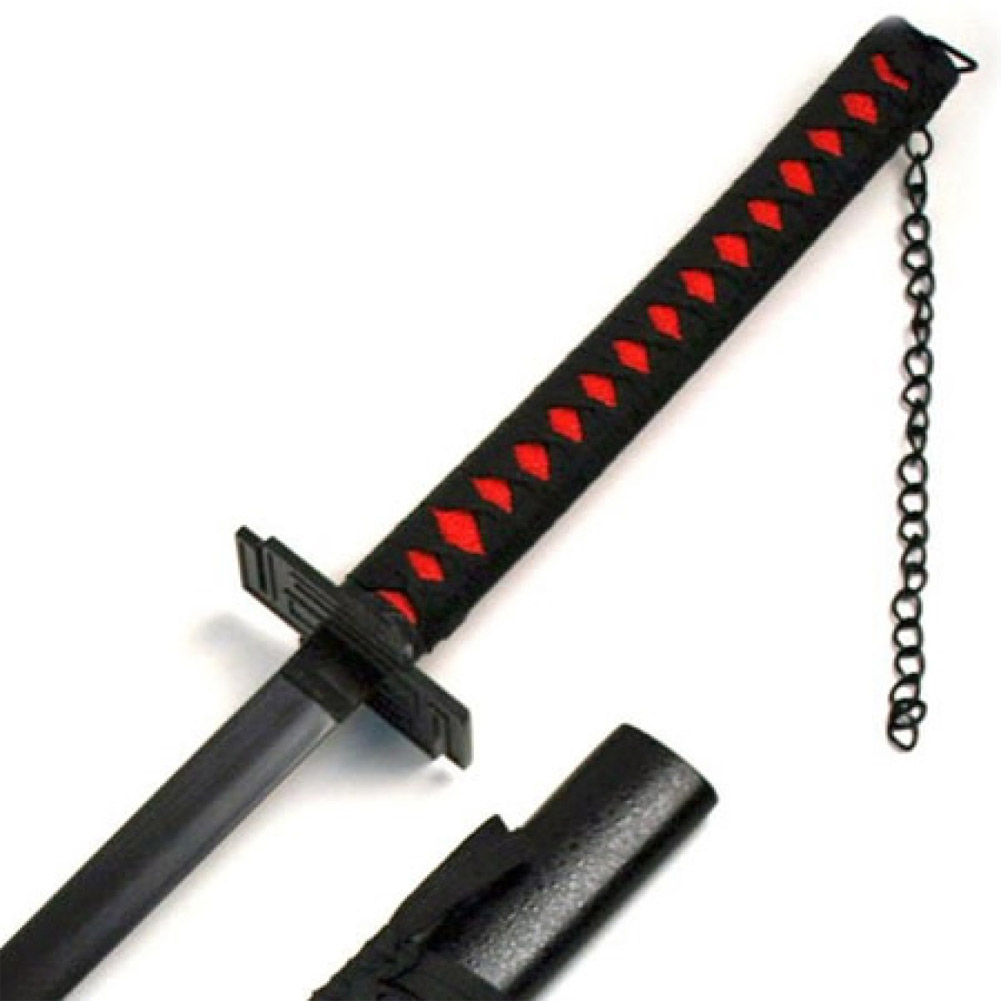 Black Beauty II Half Moon Chain Decorative Traditional Japanese Katana SWORD