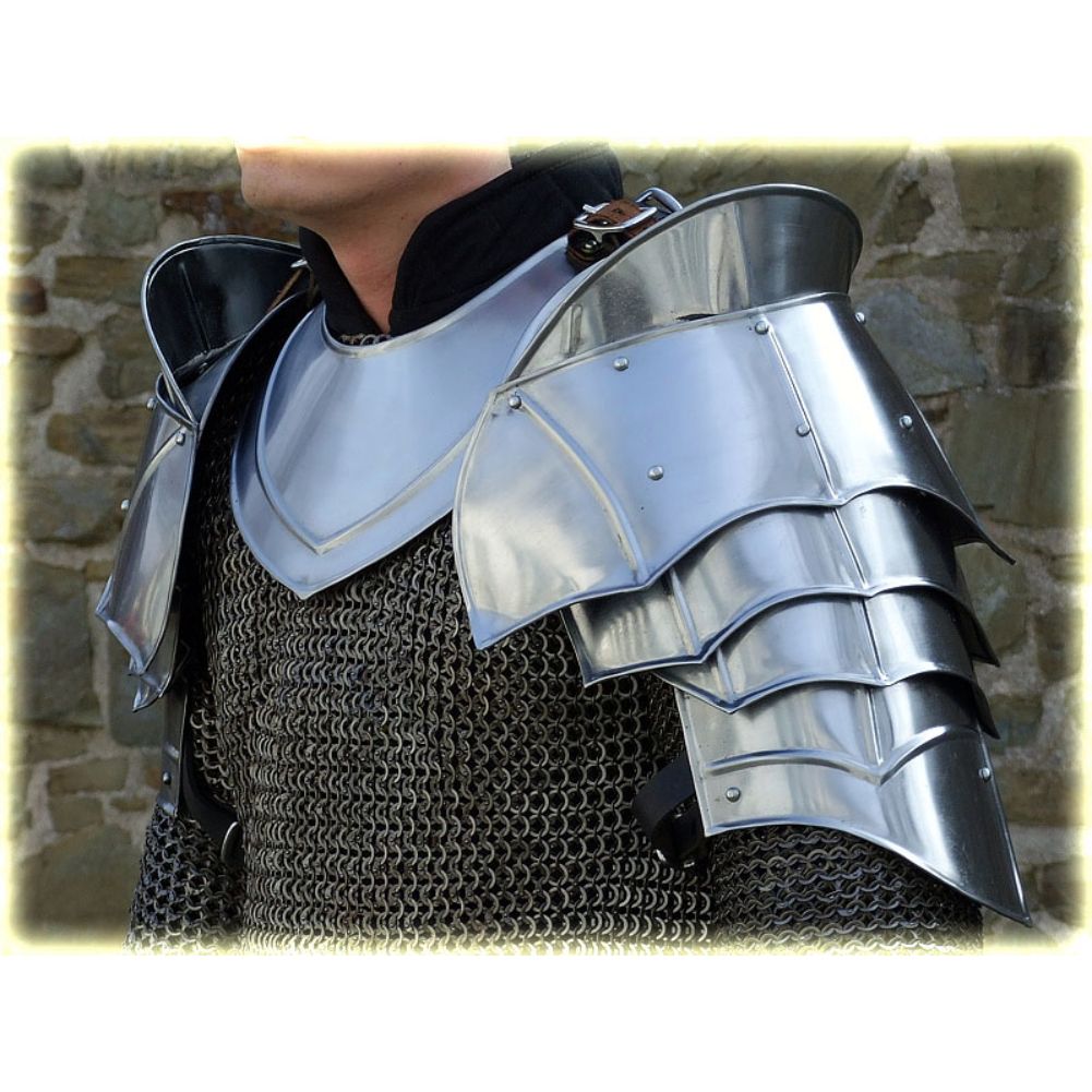 Steel Warrior Pauldron Medieval Shoulder Armor Set