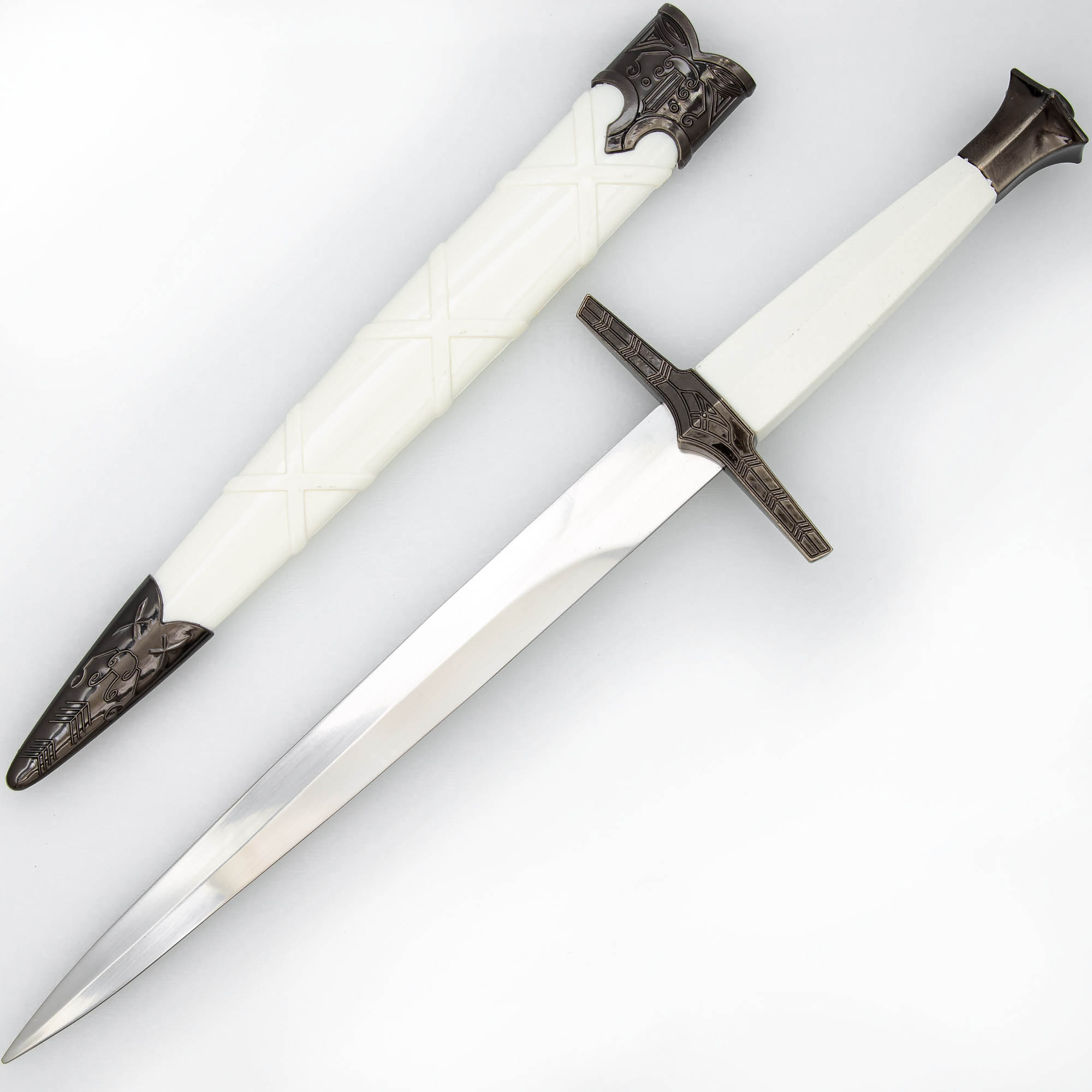Icecap Impact Medieval Dagger w/ Hard Scabbard Historical Reenactment Knightly Cosplay COSTUME Knife