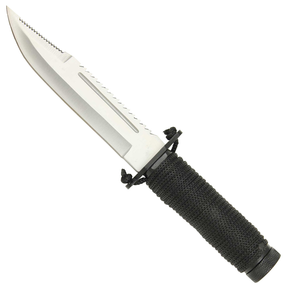 Mini Paracord Outdoor Survival Silver Blade Knife