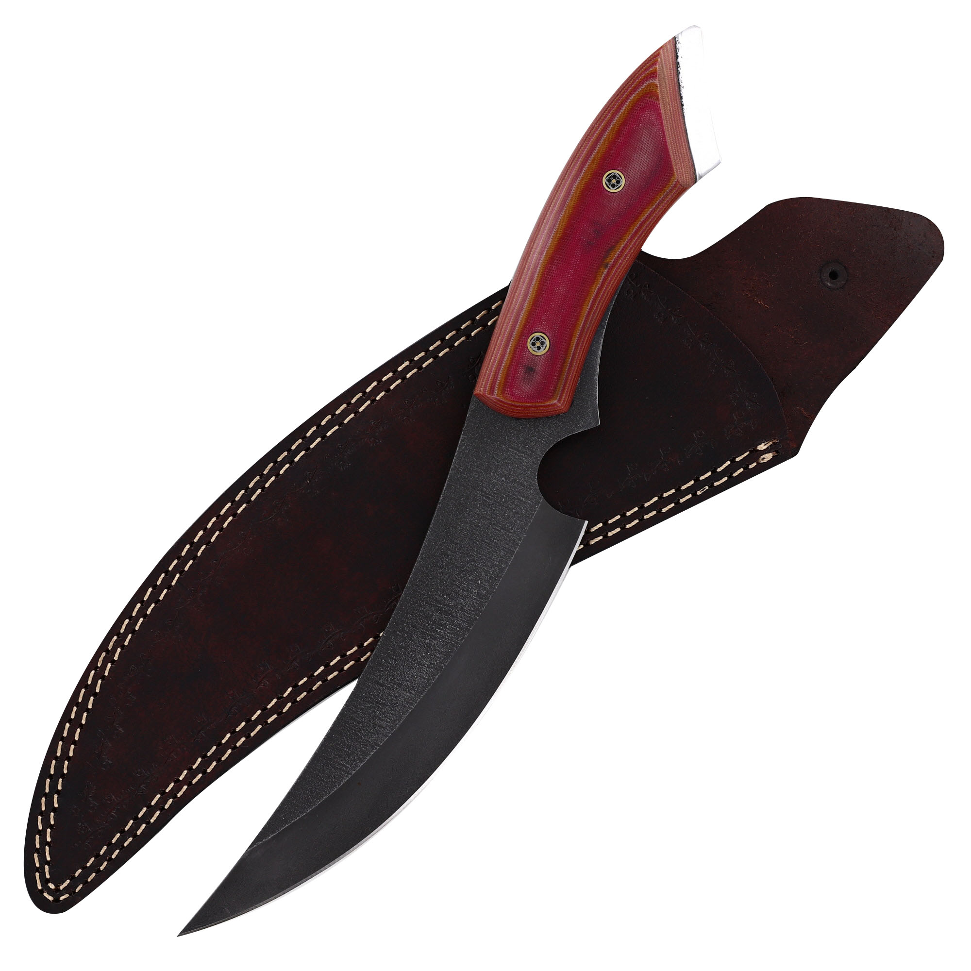 Autumnal Chill Hunting Skinning Knife w/ Cutting Edge on Pommel