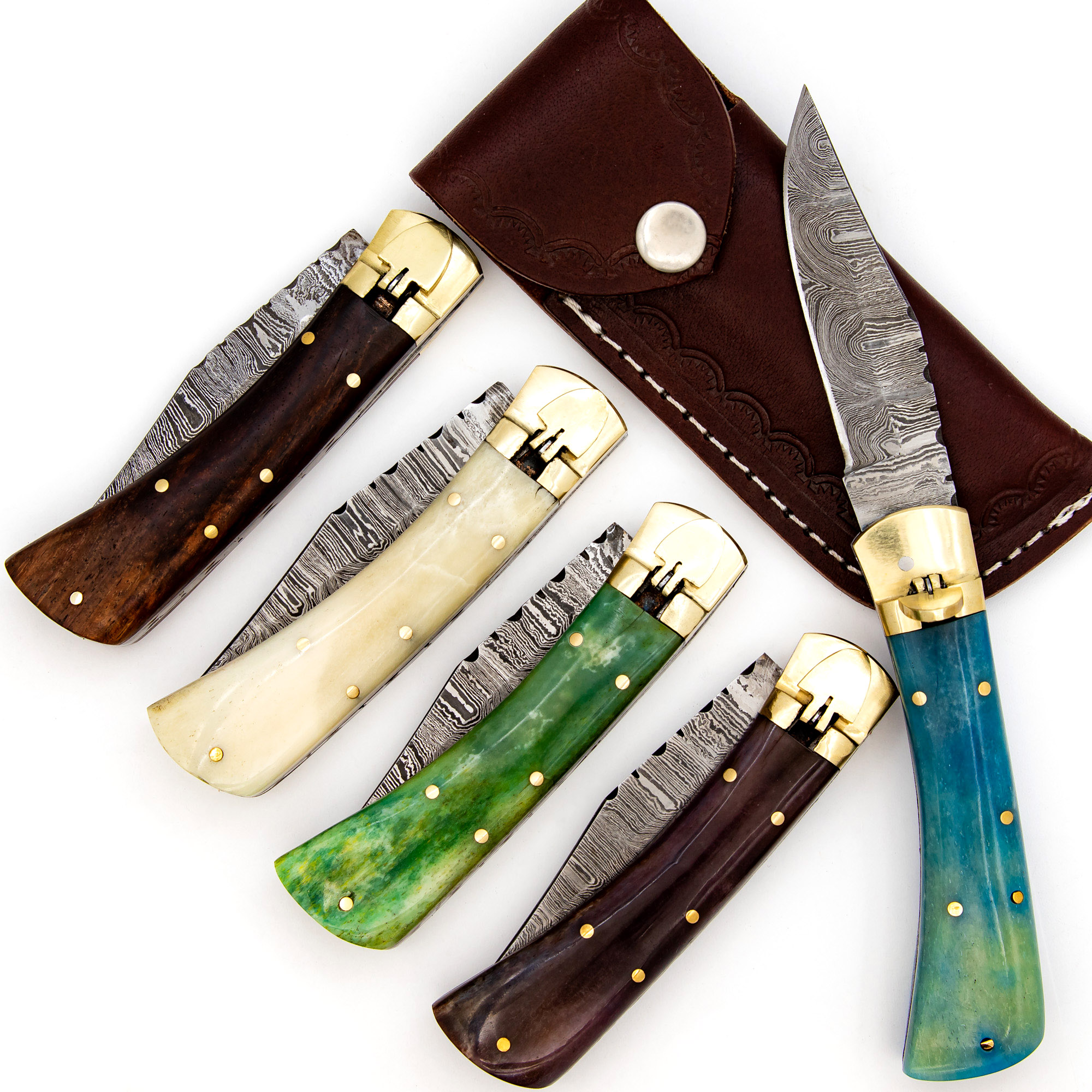 Roughneck Driller Handcrafted Automatic Lever Lock Knife | Choose Your Handle