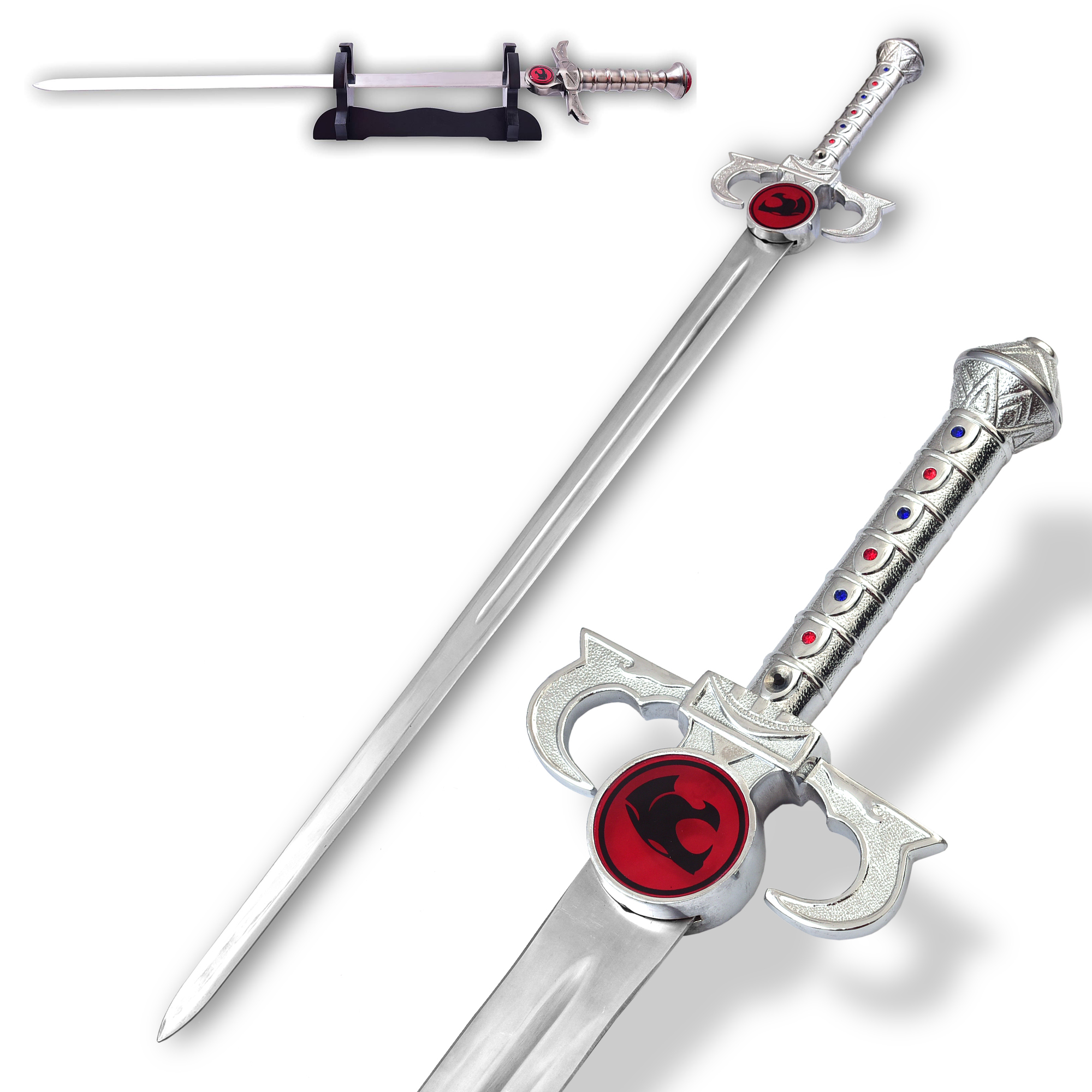 Cat SWORD with Free Wooden Table Display Stand ?  FANTASY Weapon