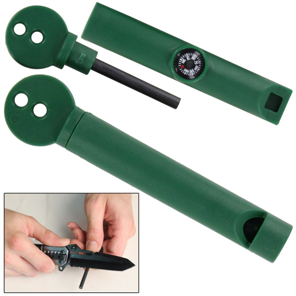 Backyard  Outdoor Emergency Camping Whistle and Fire Starter