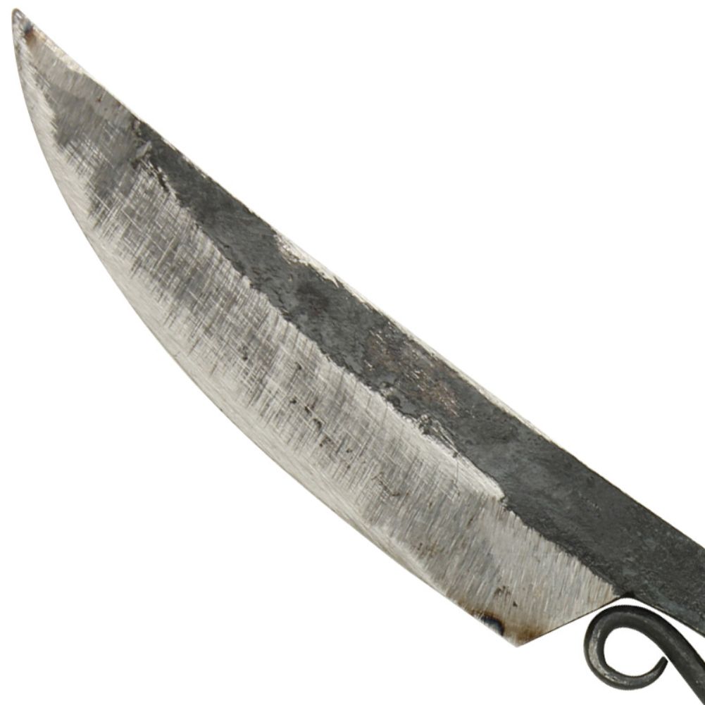 Medieval Handmade Carbon Steel Curved KNIFE