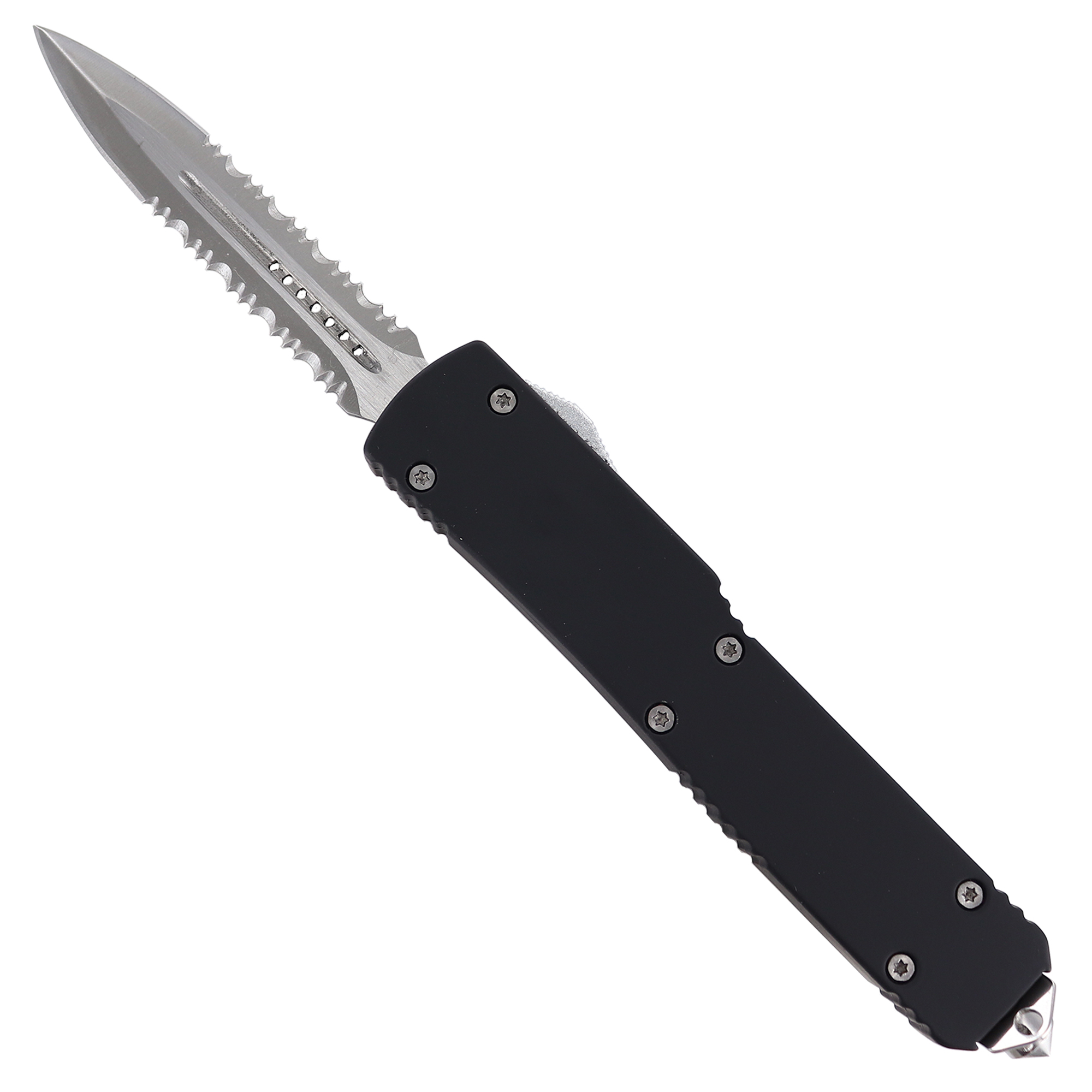 Black Mamba Serrated Spear Point Automatic Sliding KNIFE