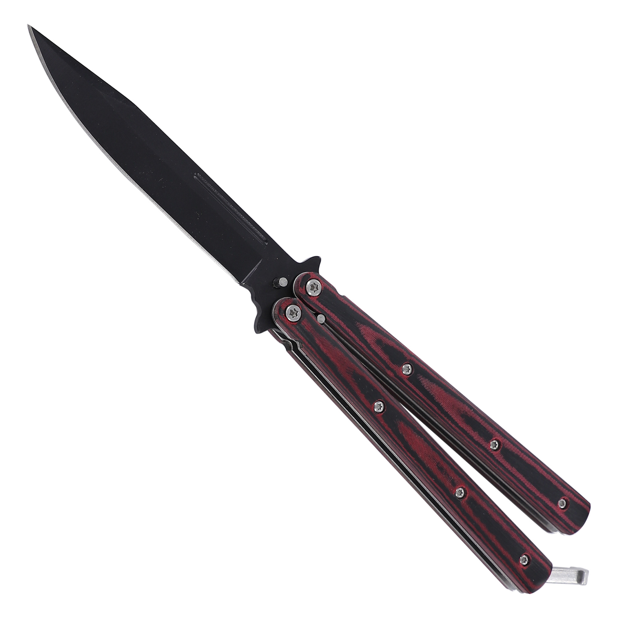 Micarta Simple Butterfly Red & Black KNIFE