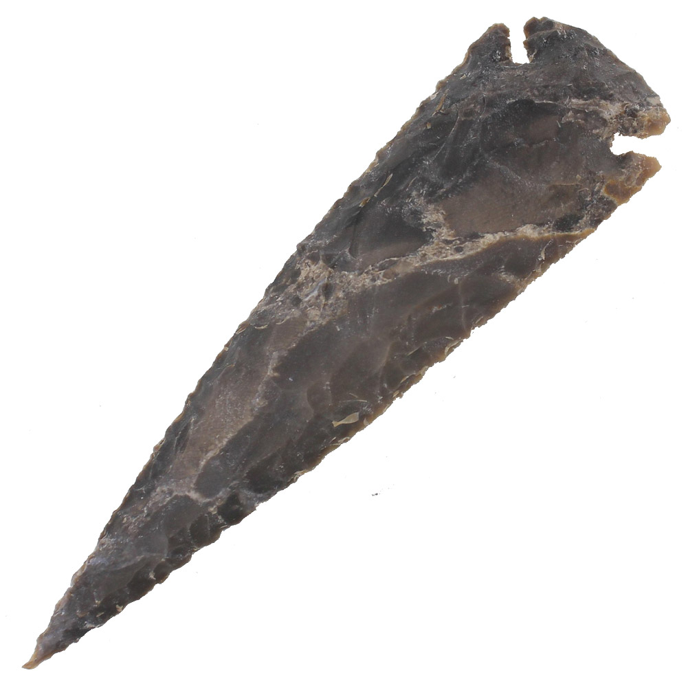 Medieval Flint Agate Arrowhead 5 Inch