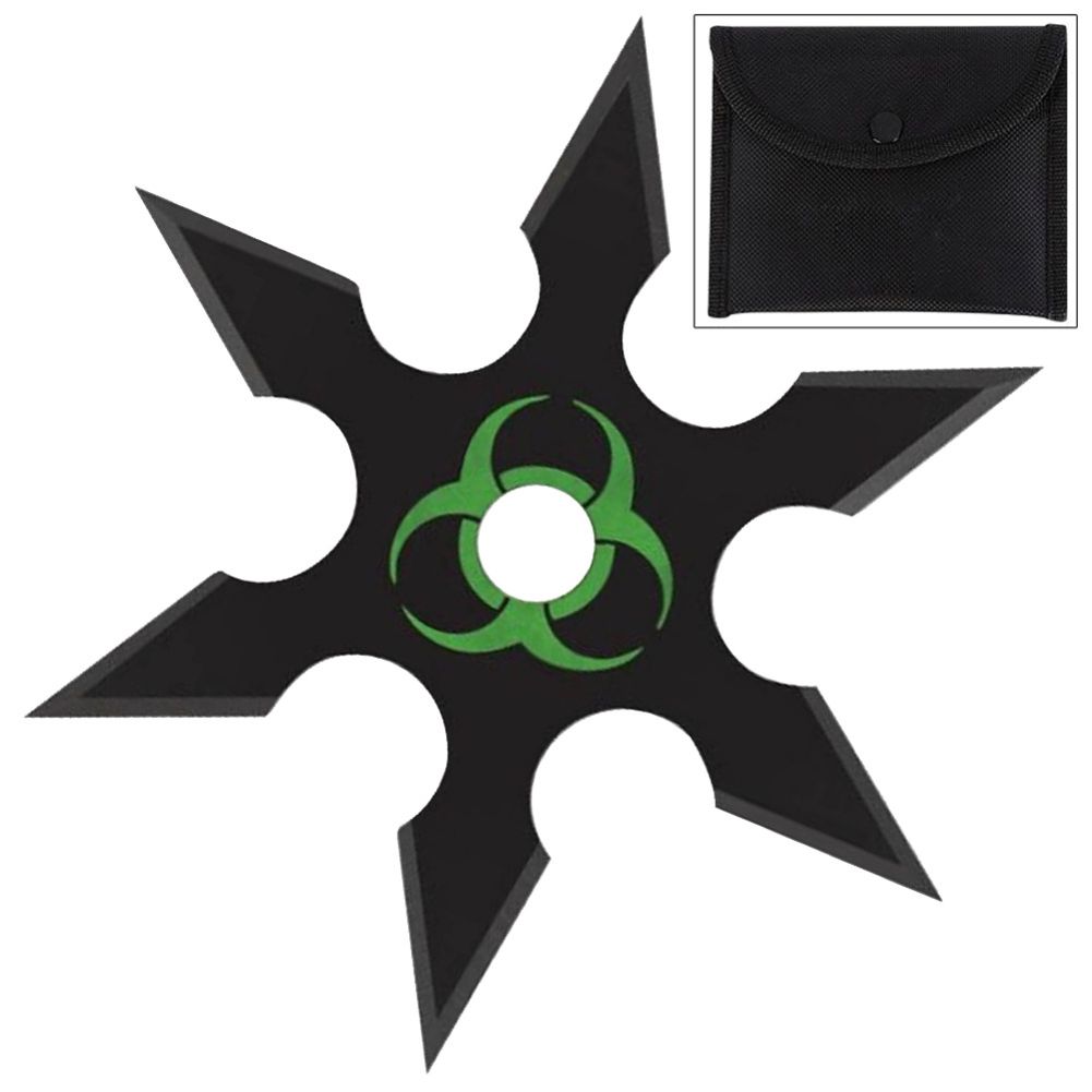 HAzArdous BitE 6 Point HEAvy Duty Throwing STAR BlAck