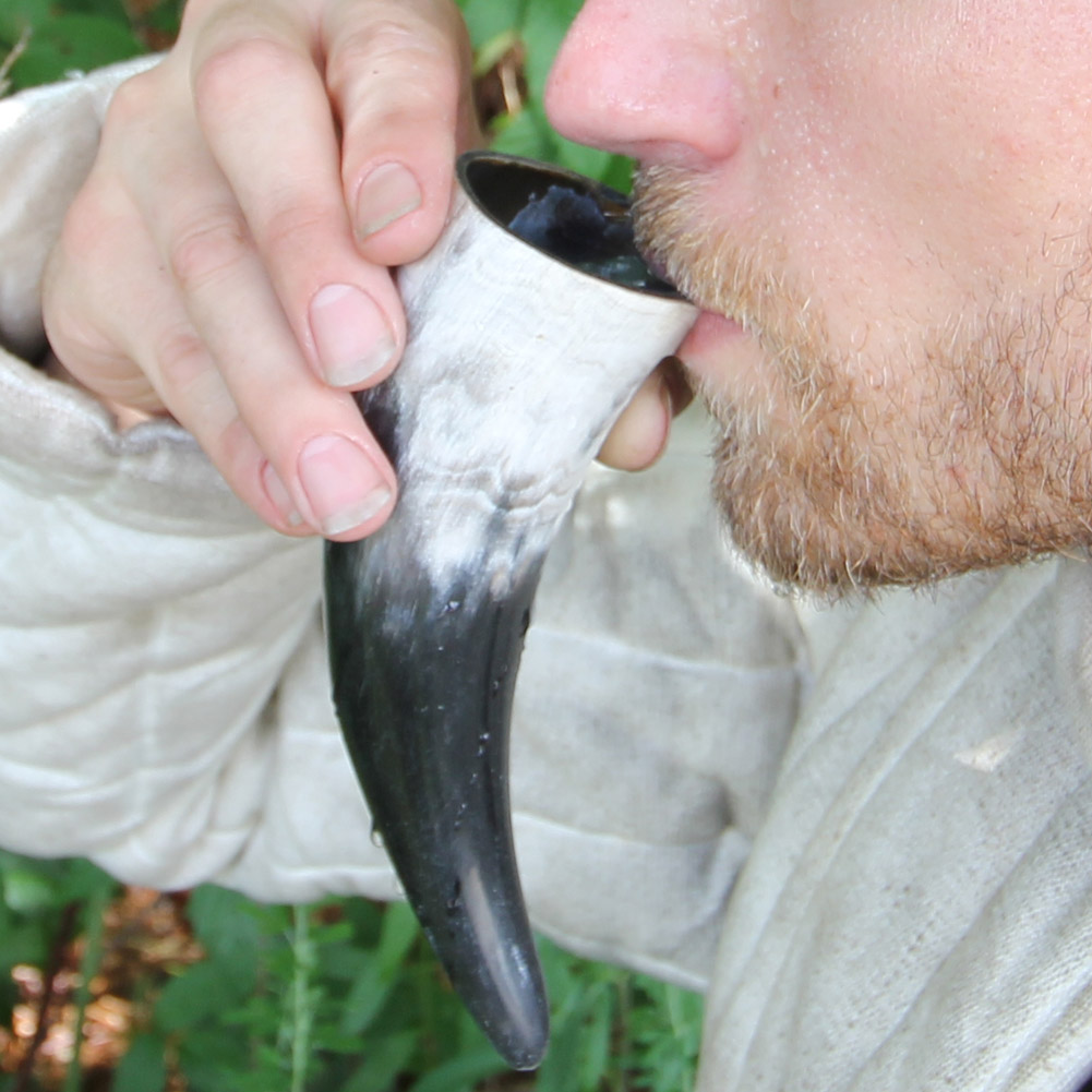 3 Piece Drinking Horn Set