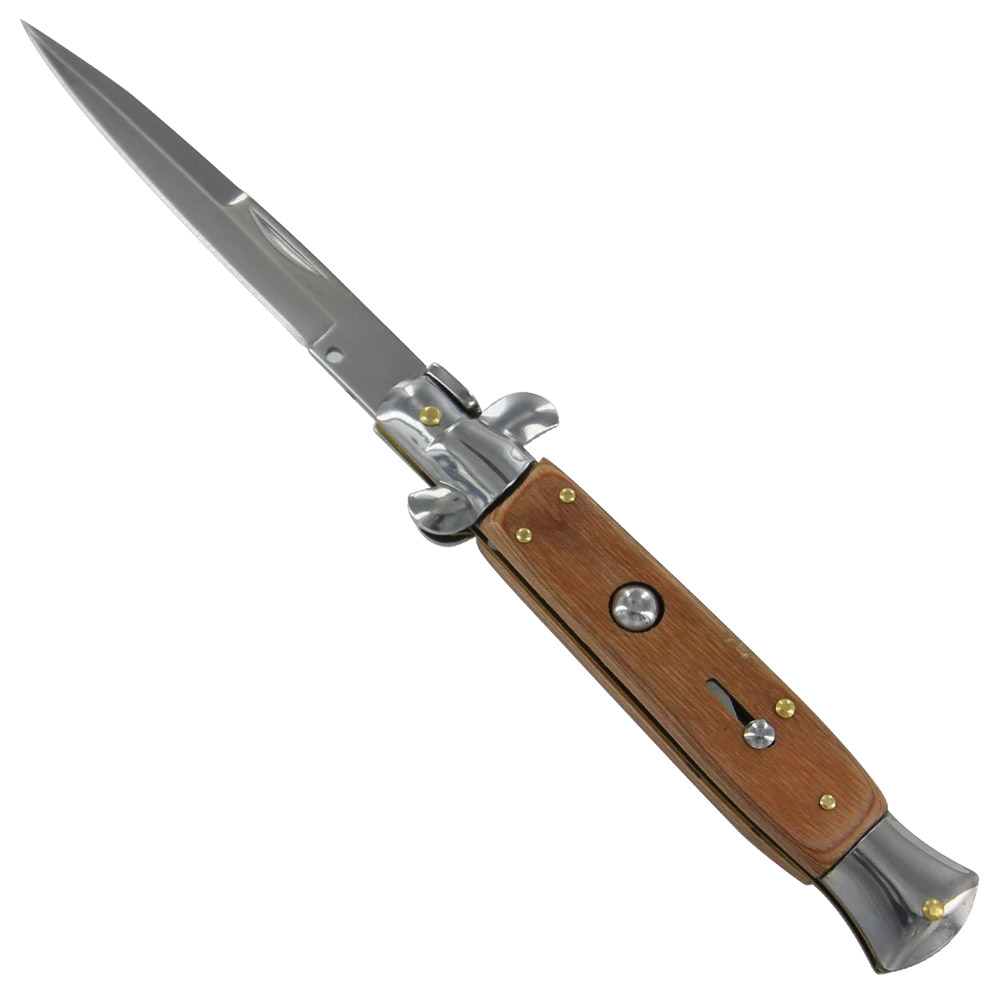 Automatic American Buckskin Stiletto Knife