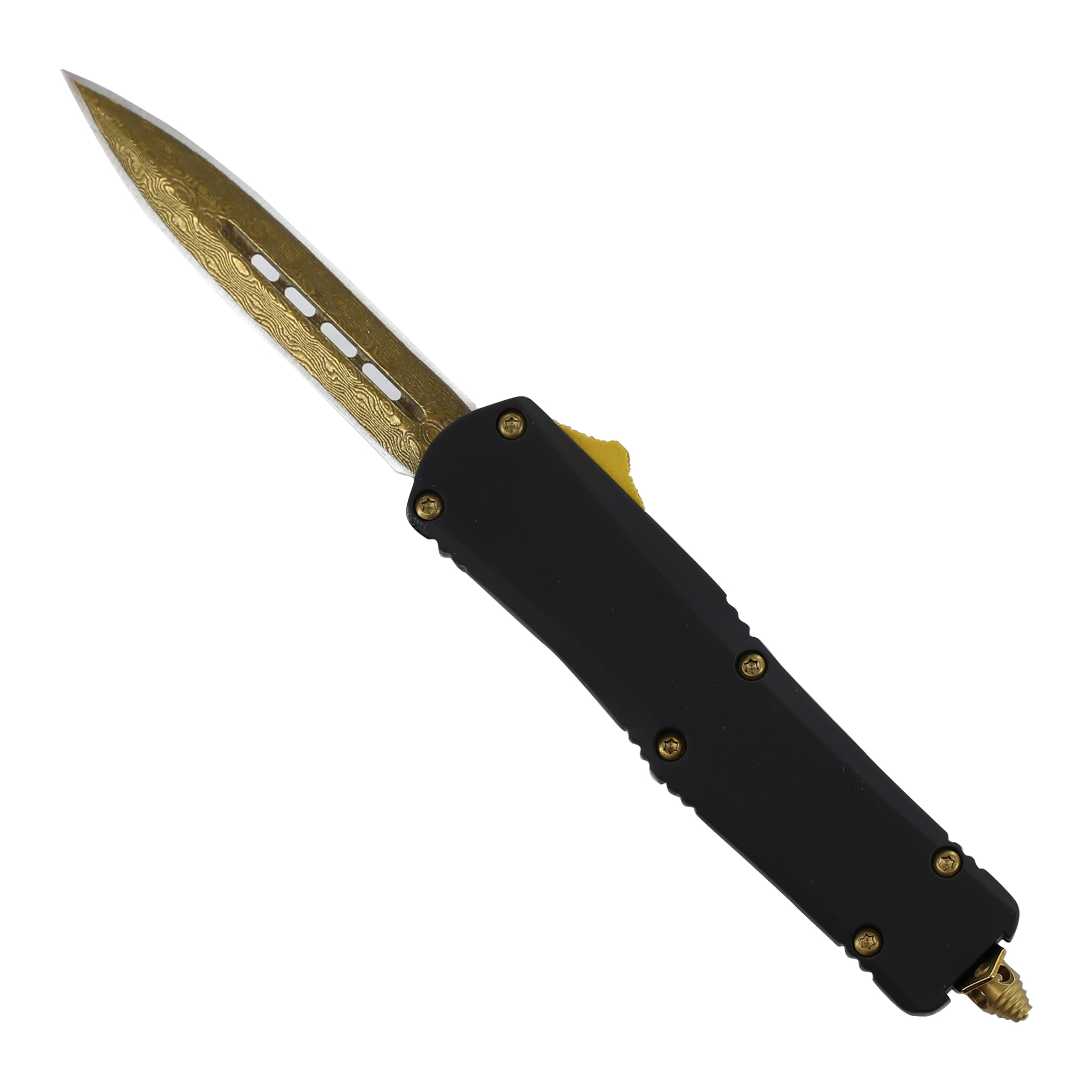 GOLD Rush Automatic Dual Action Mini Out The Front Knife