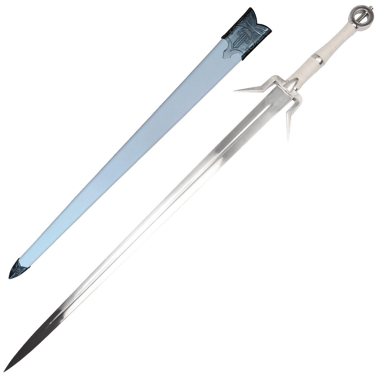 ''Elegant Royal SWORD Replica ? Stainless Steel Blade & Leather Scabbard, Modeled After a Celebrated 