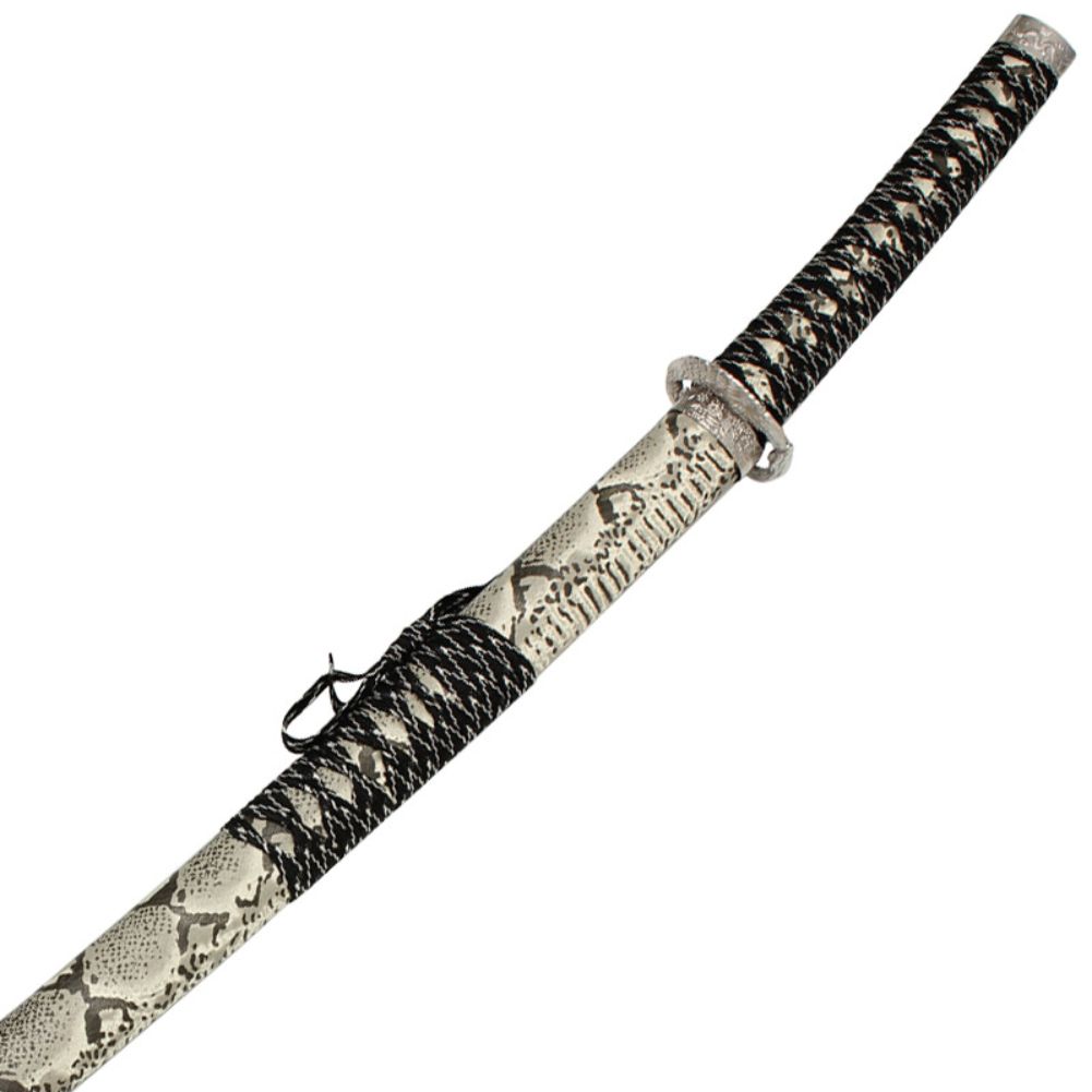 Slithering Japanese Katana Samurai SWORD Snake Skin Finish