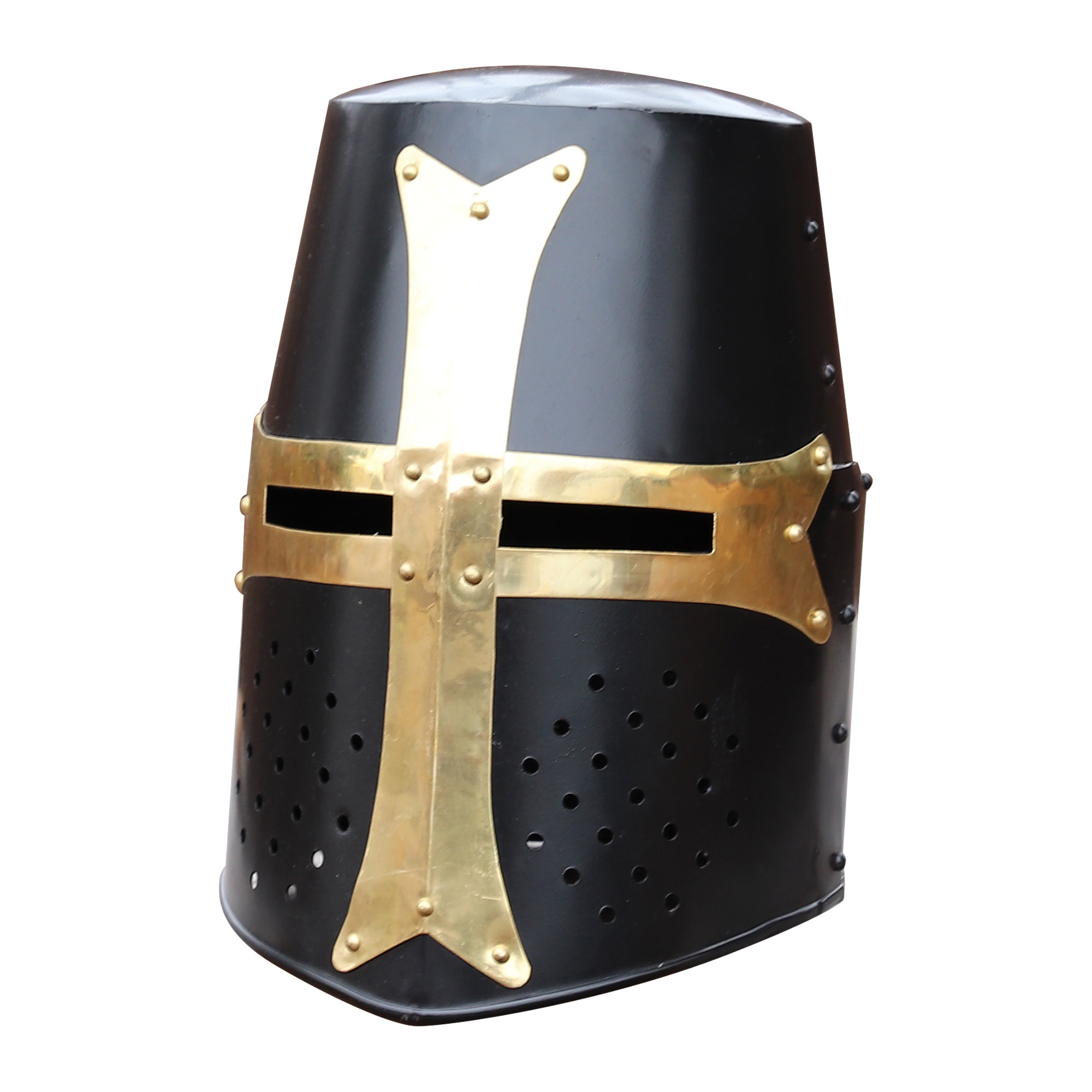 Dark Crusade Pure Brass Steel Great Helm Knights HELMET