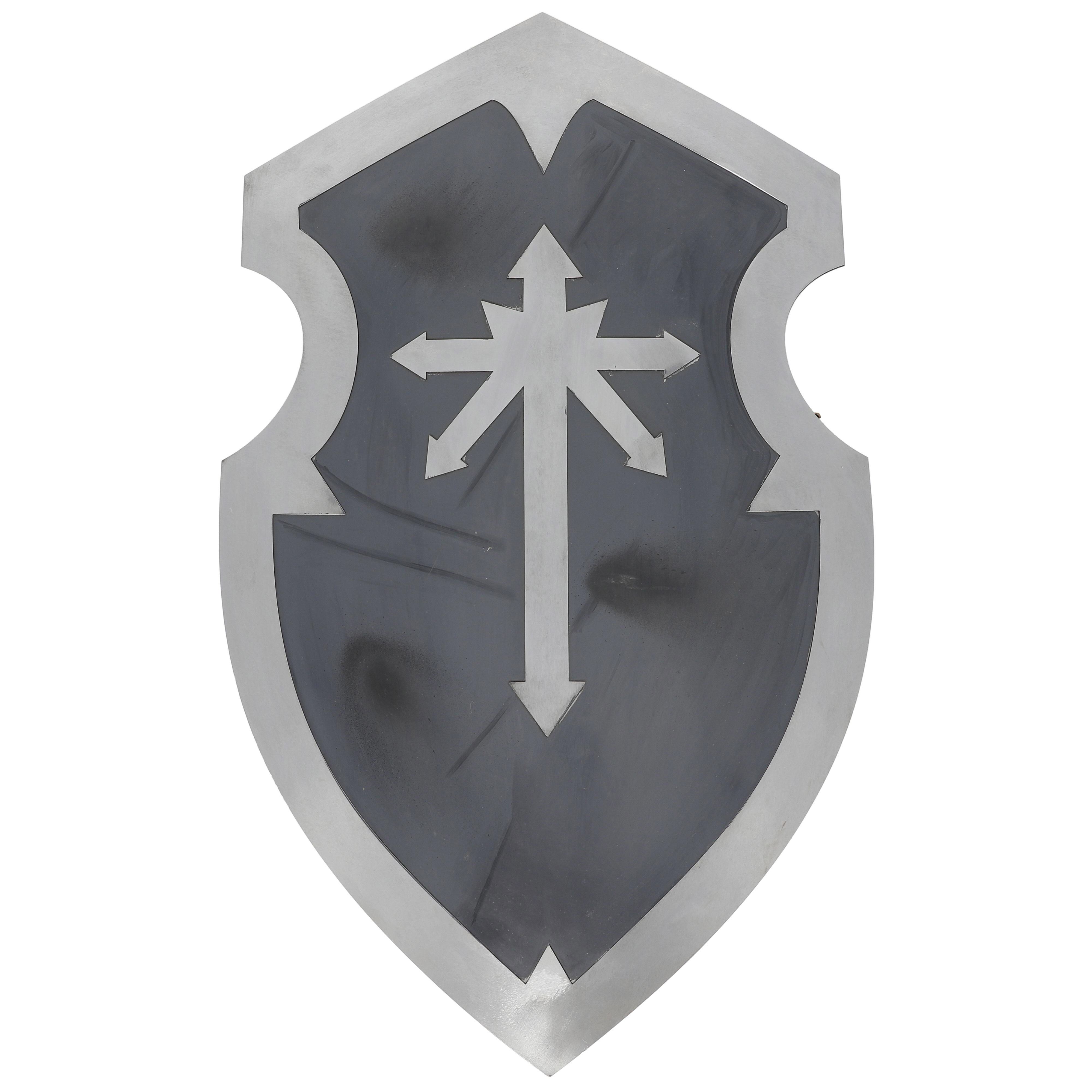Cross Shield ? Painted Mild Steel with Secure Belt Handle and Roller Buckle