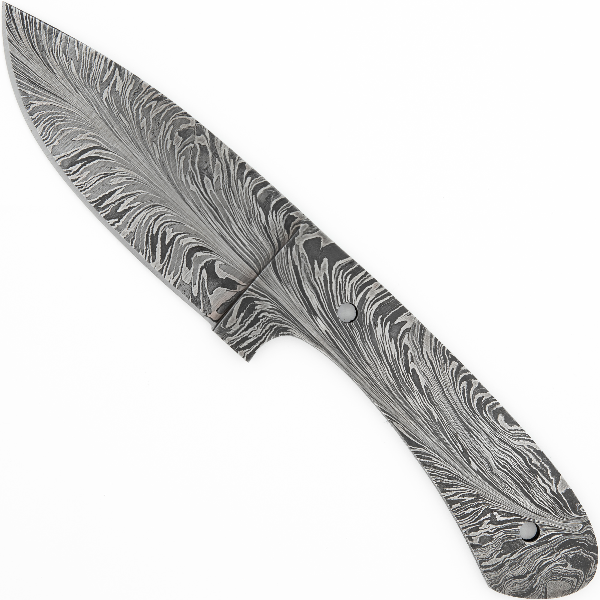 Forged Feather Build your Own DIY Unique Pattern Damascus Steel Hunting Skinner KNIFE Blade and Tang