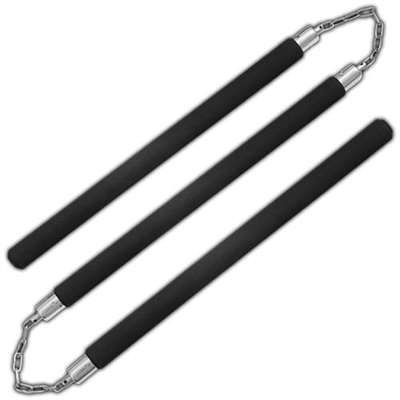 Foam Padded Three Sectional Staff Sansetsukon BLACK