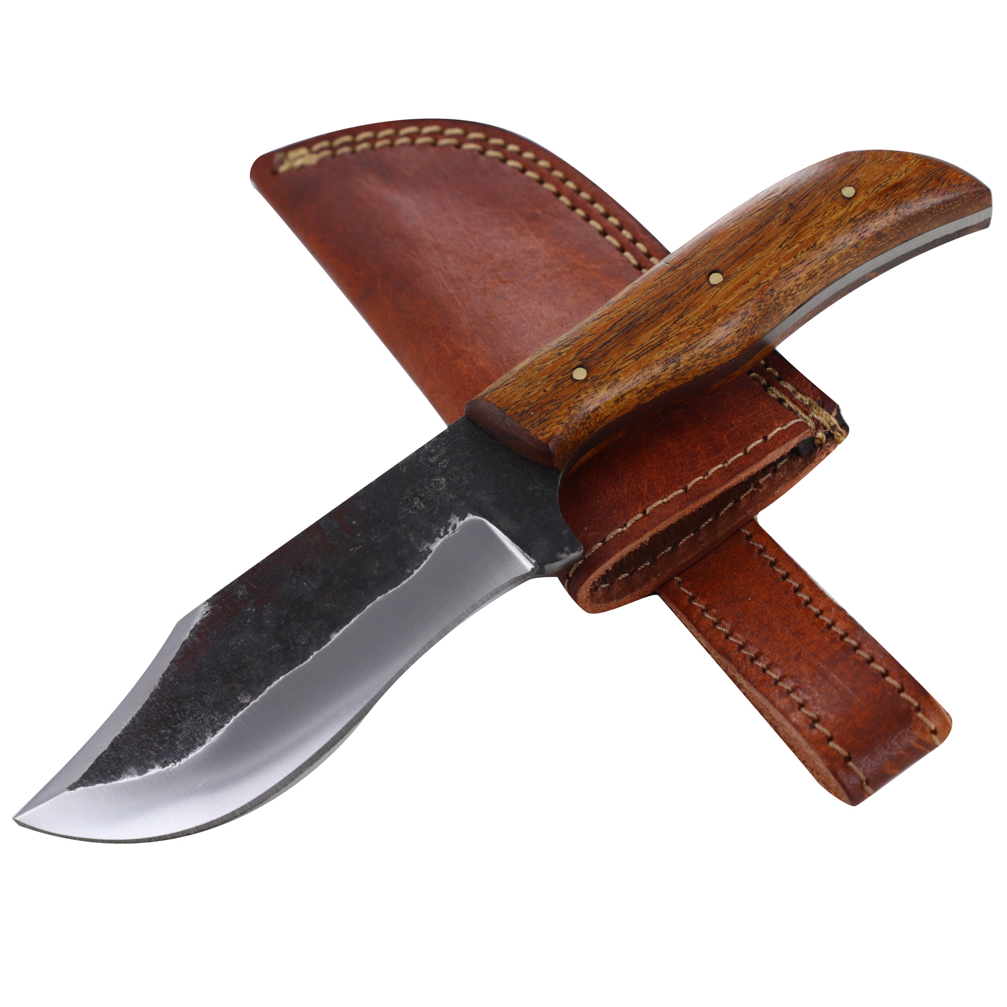 Humble GAME Hunting Knife | Full Tang Hardwood Handle Clip Point Sharpened Functional Hand Forged Ou