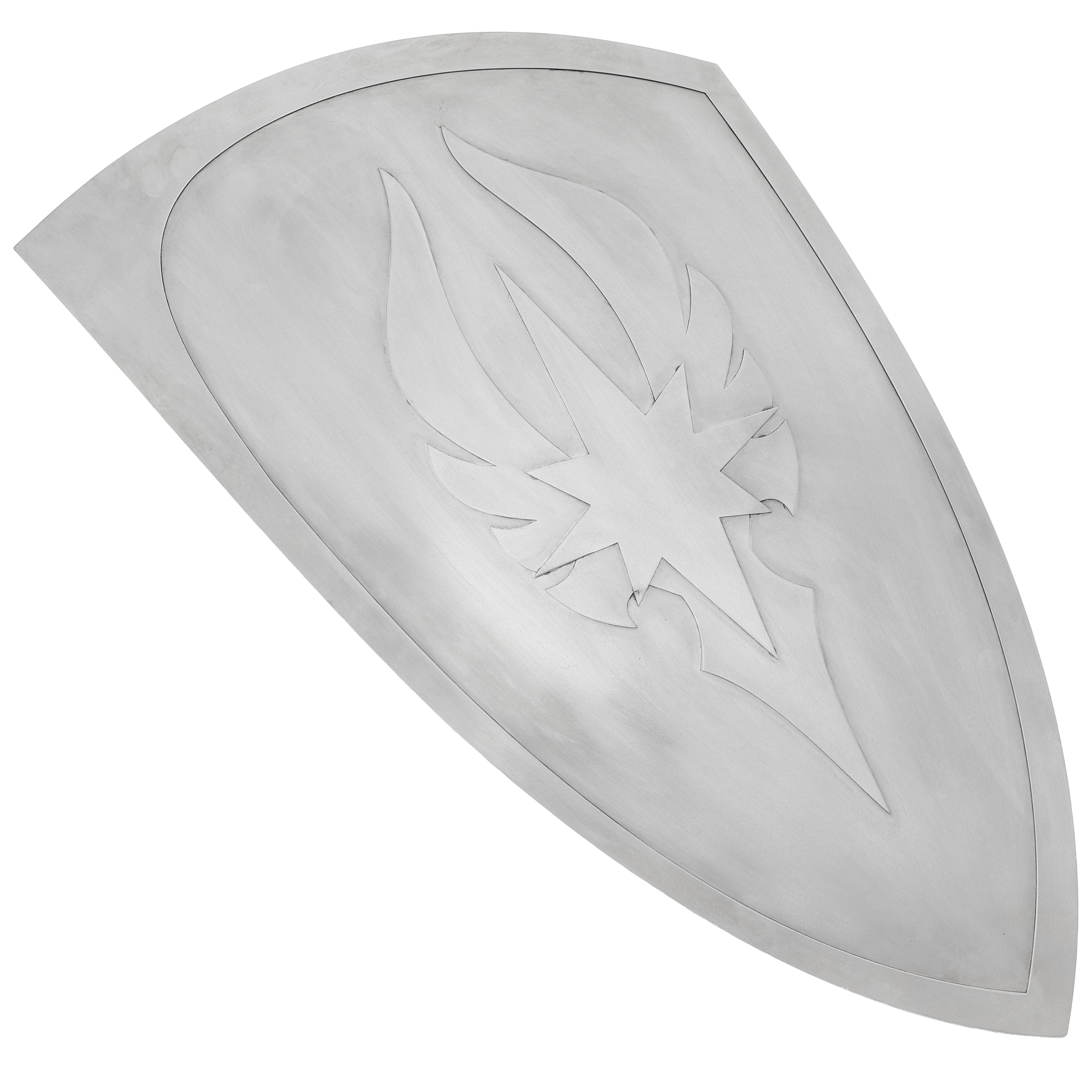 Polished Mild Steel ELF Shield Features Belt Handle and Iron Roller Buckle