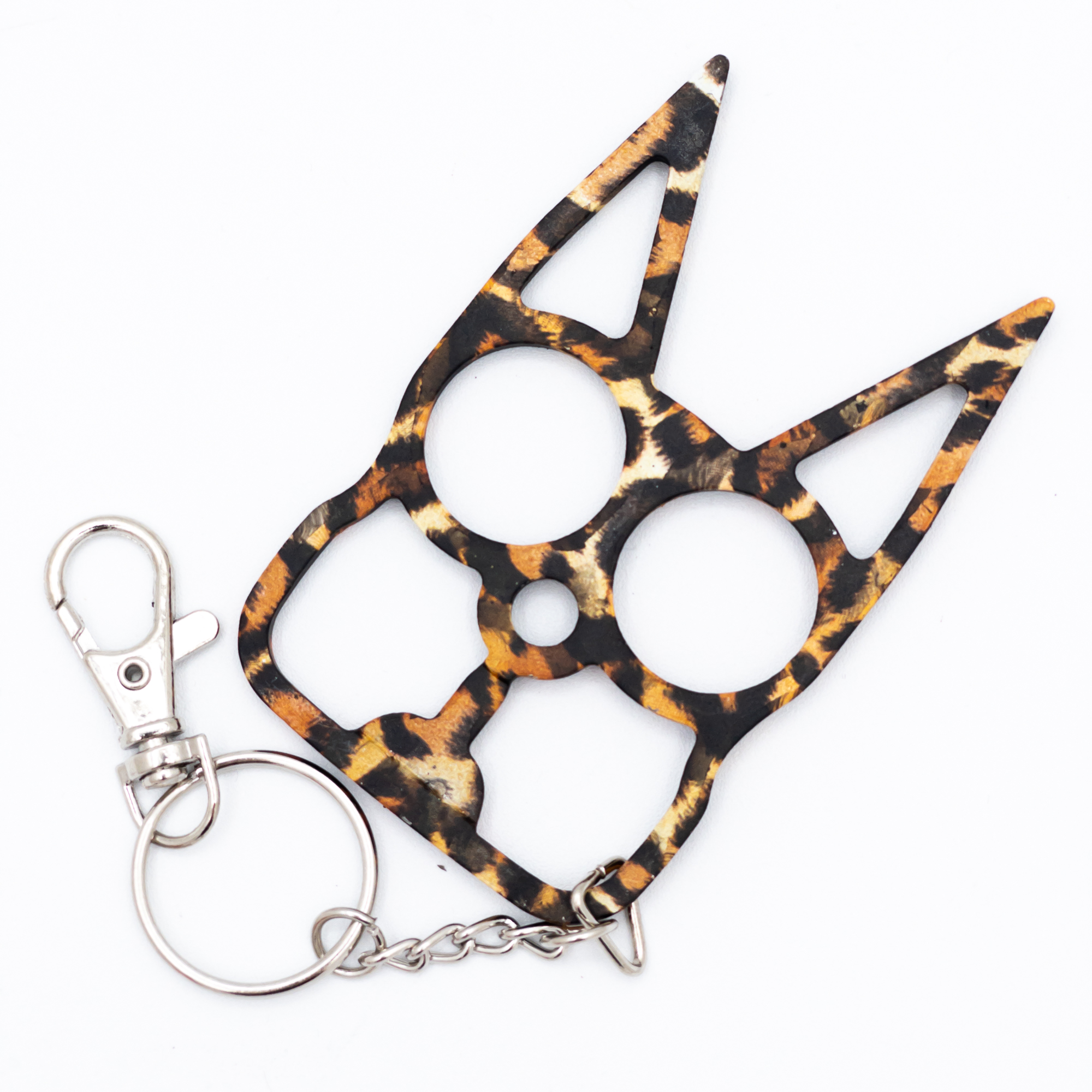 Bubbly Cat Self Defense Keychain | Leopard |