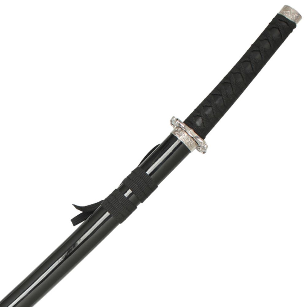 Japanese Katana Samurai SWORD Black and Silver