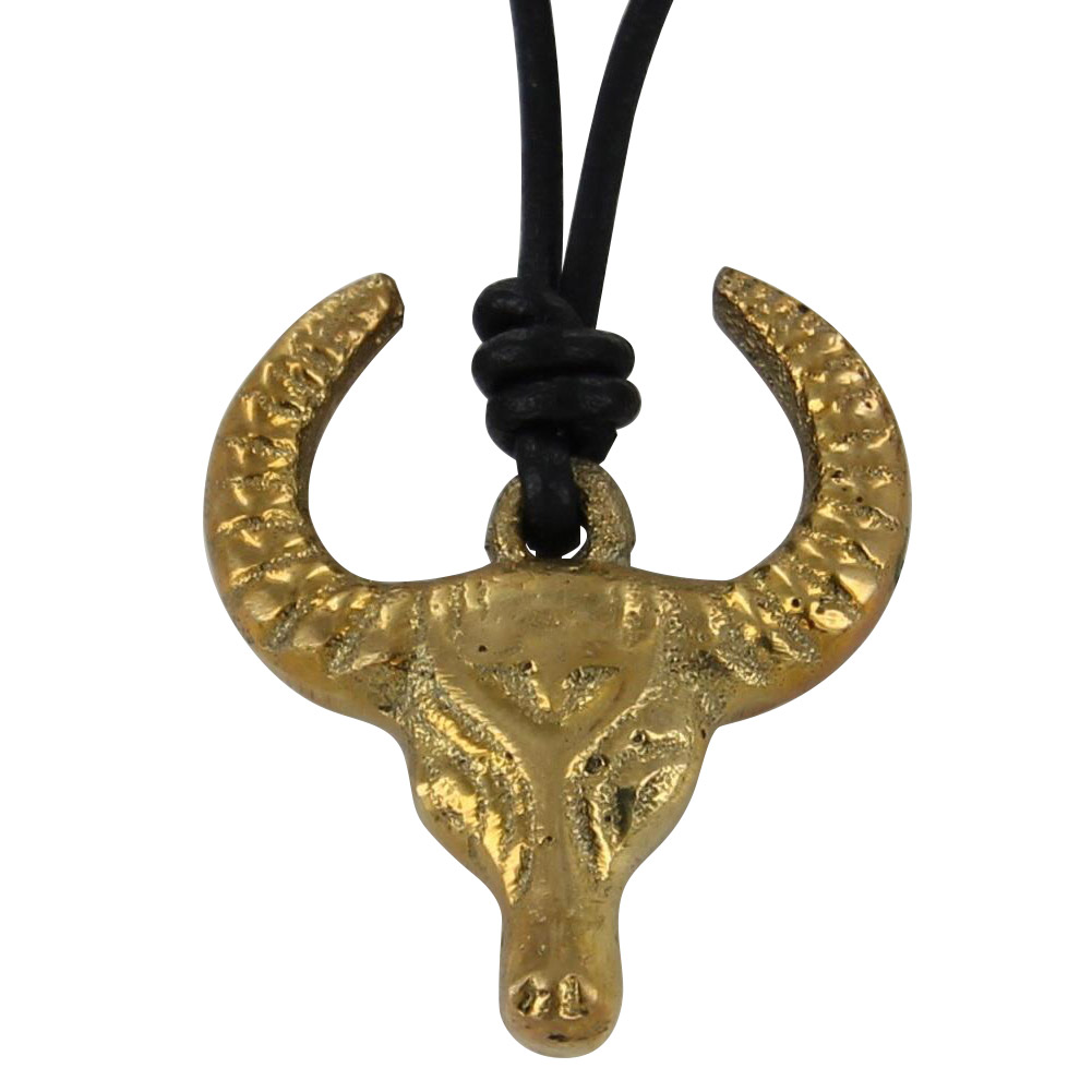 Take the Bull by the Horns Brass NECKLACE