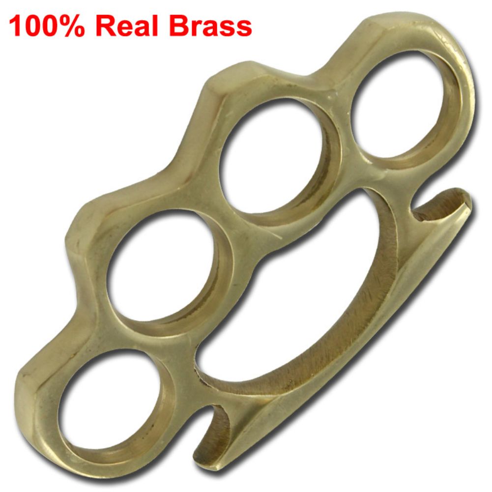 VINTAGE Genuine Solid Brass Paperweight Knuckle