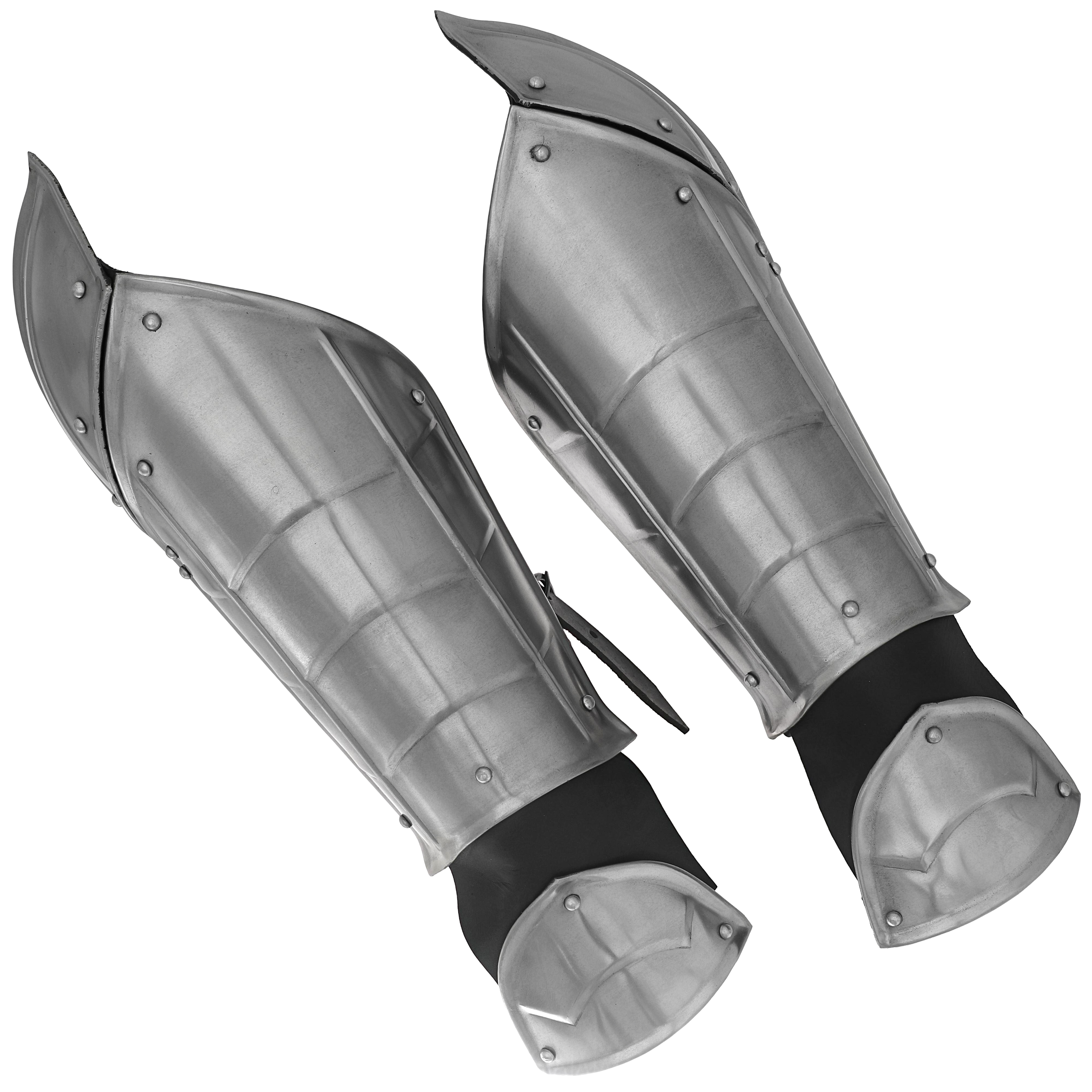 Decorative Hand Armour with Leather Straps ? Mild Steel with Pointed PLATES for Arms and Elbows