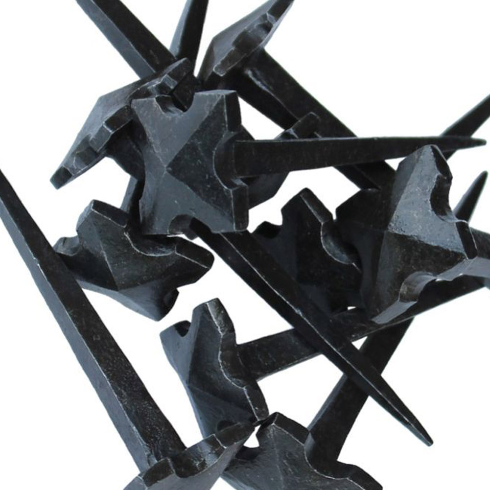 Hand Forged Iron Gothic Cross NAILS